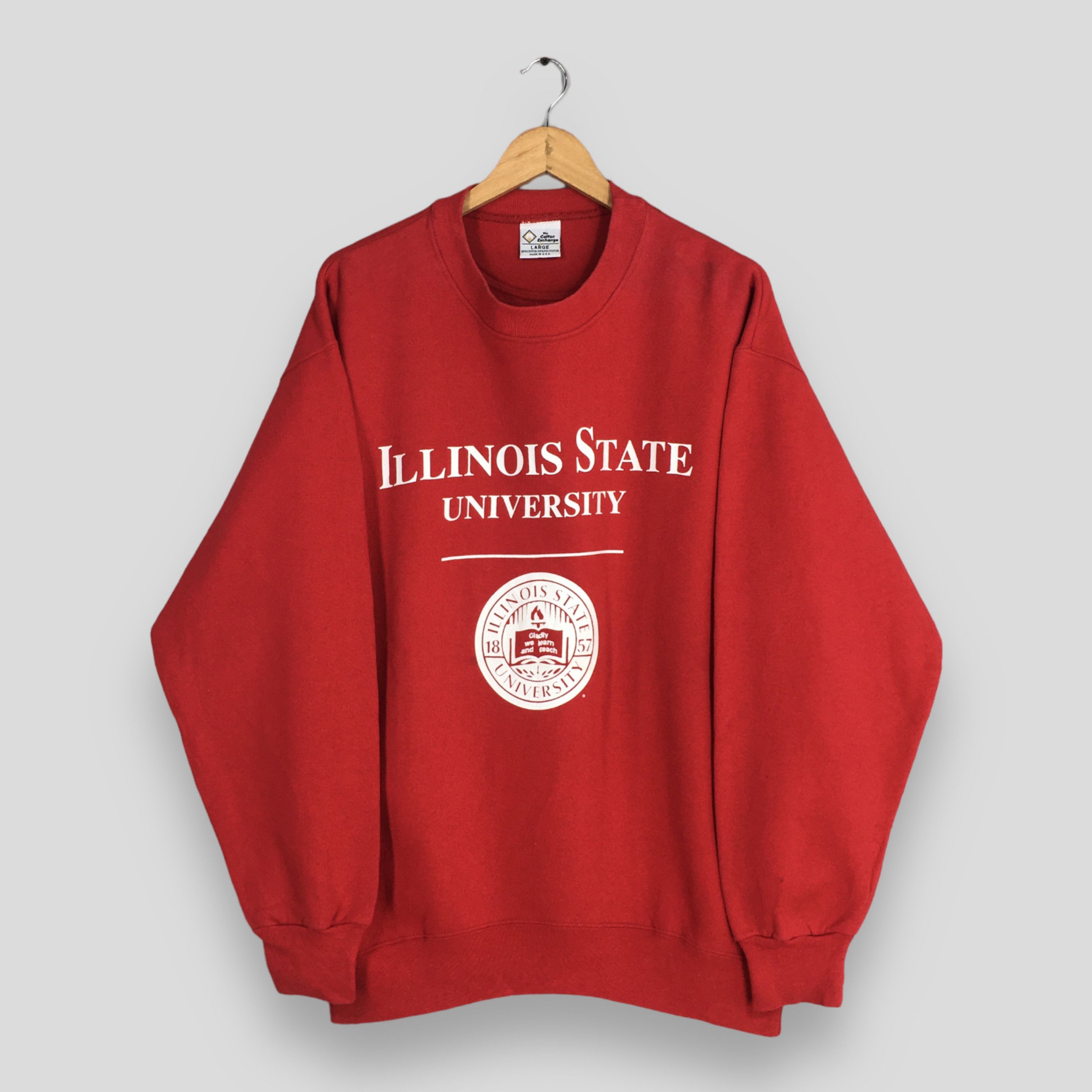 NCAA Vintage Illinois State University Red Sweatshirt Large Size US L / EU 52-54 / 3 - 1 Thumbnail