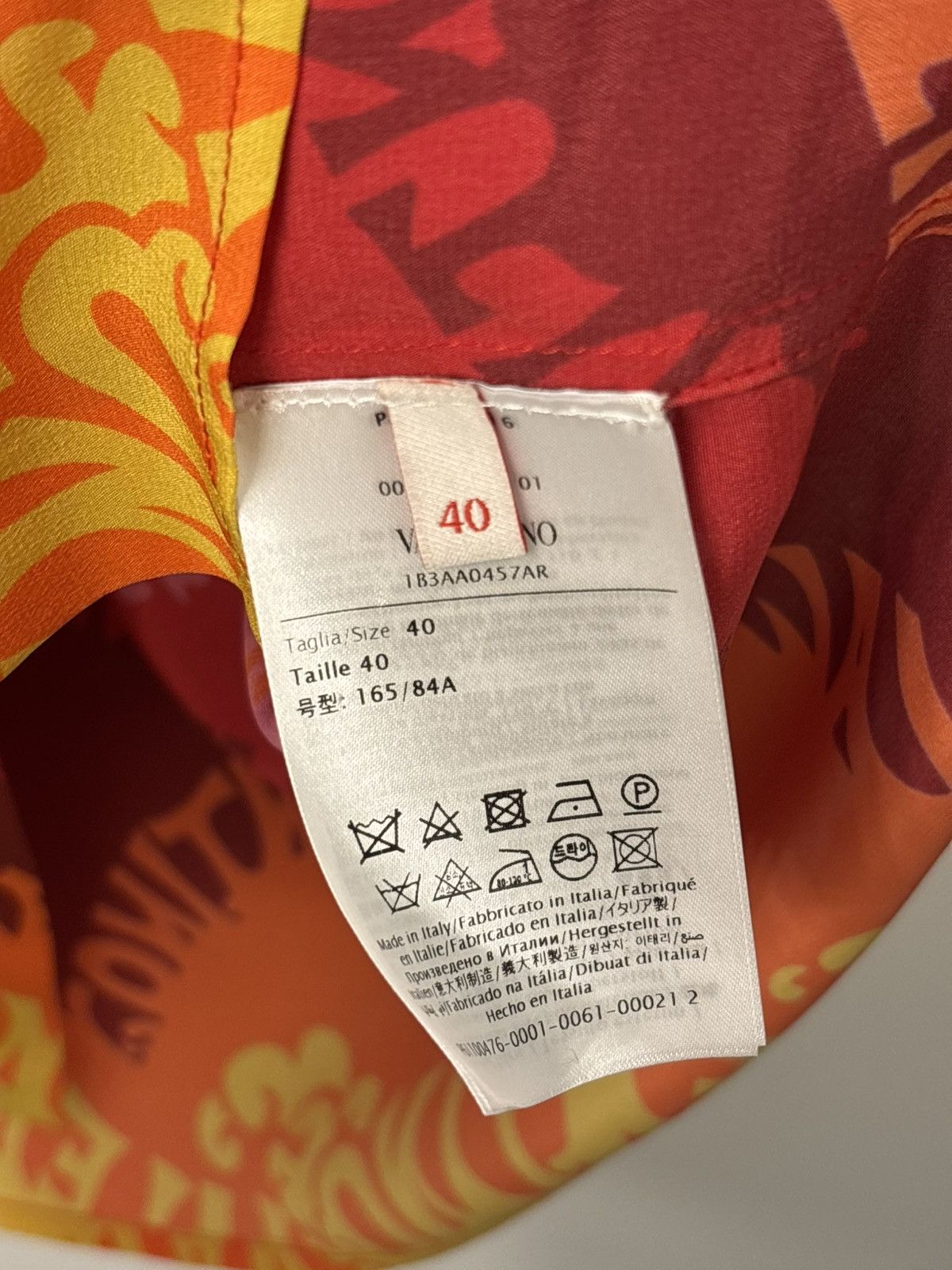 Valentino Valentino Printed Multicolor Silk Shirt Size US XL / EU 56 / 4 - 5 Thumbnail