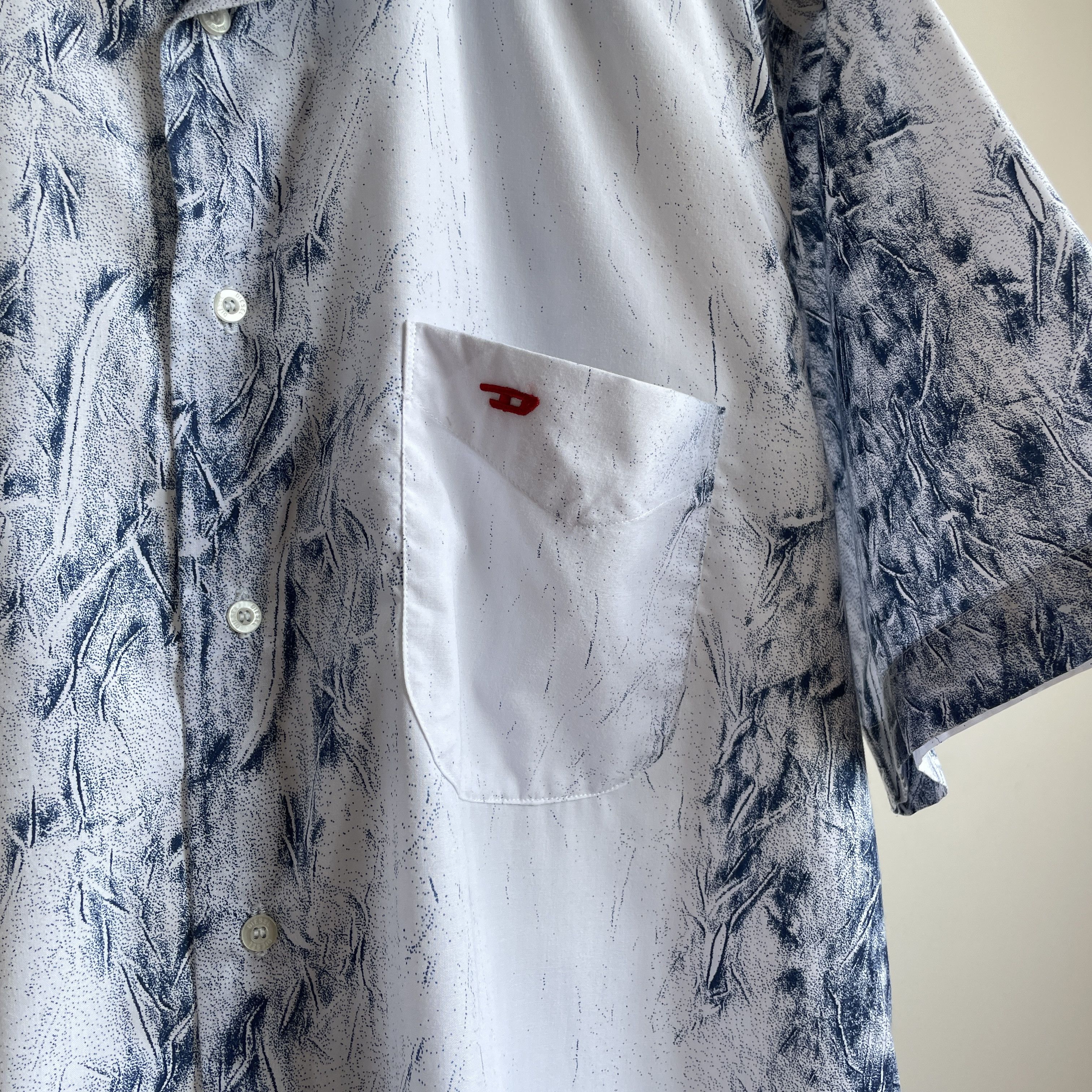 Diesel Diesel Vintage Y2K Short Sleeve Shirt Size L Size US L / EU 52-54 / 3 - 7 Thumbnail