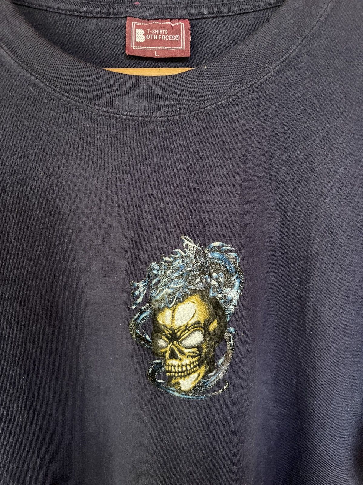 Vintage Vintage OTH FACES Skull Dragon Graphic Shirt Tee Size US L / EU 52-54 / 3 - 3 Thumbnail