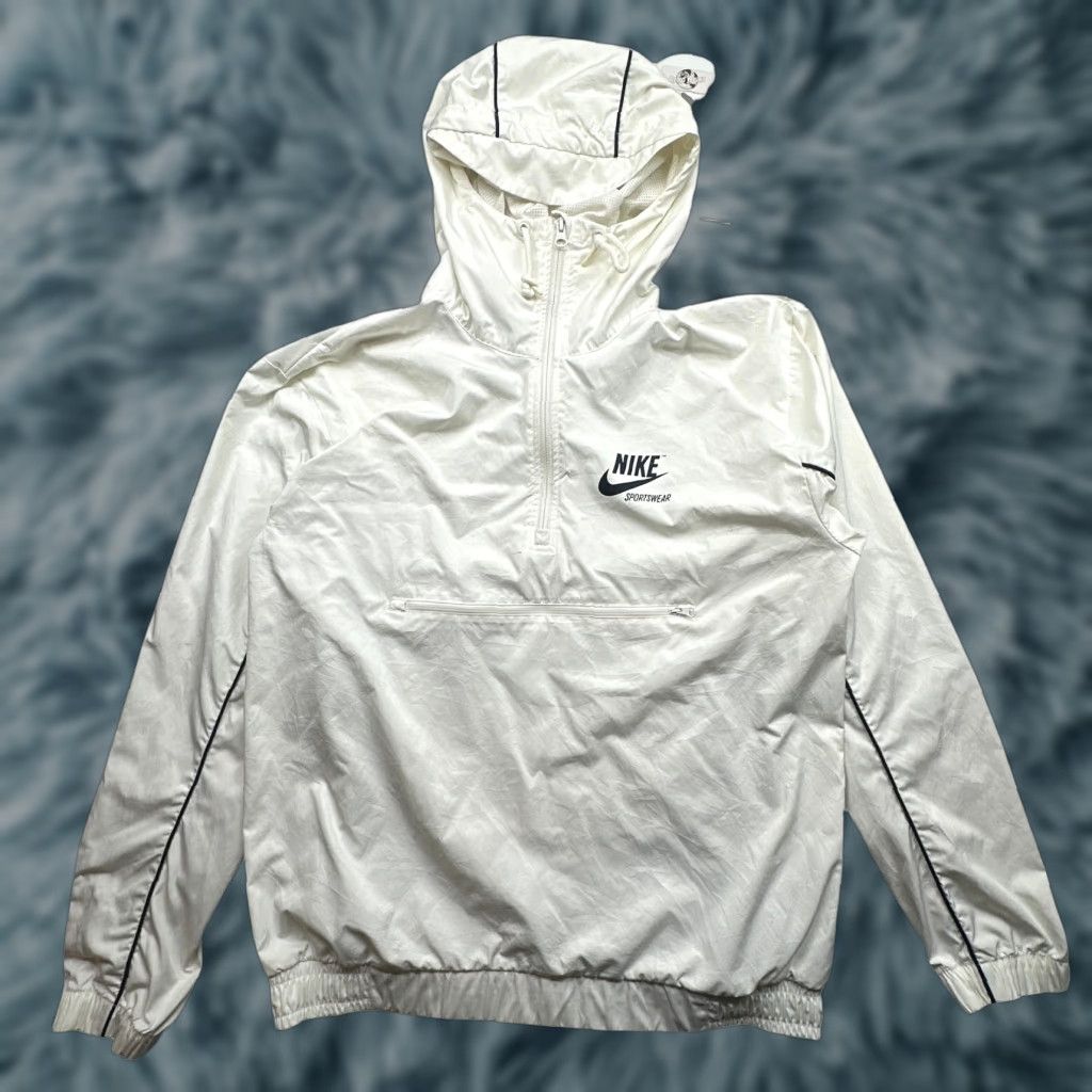 Nike Nike Archive Half Zip Woven Jacket Windbreaker Mens Medium Anorak 941877-133 White Size US M / EU 48-50 / 2 - 1 Thumbnail