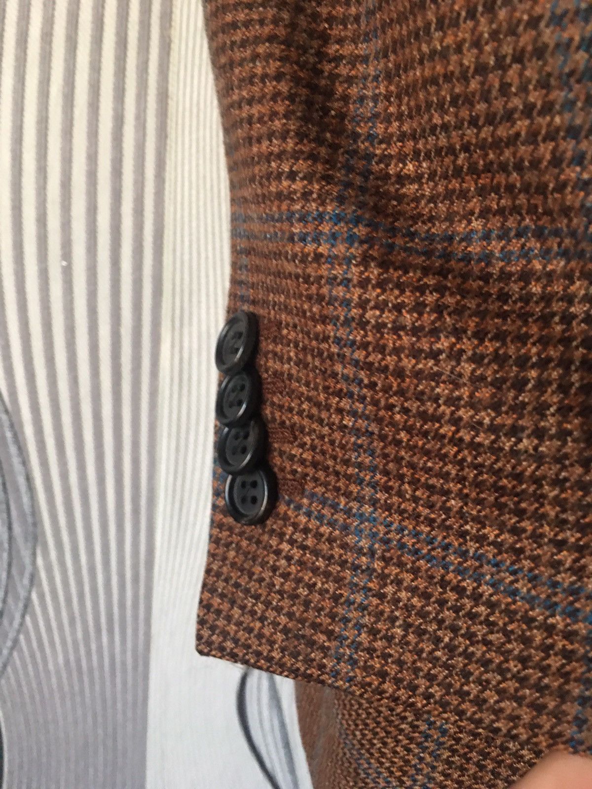 Loro Piana Loro Piana Vintage Houndstooth Merino Wool Blazer Jacket Size US M / EU 48-50 / 2 - 4 Thumbnail