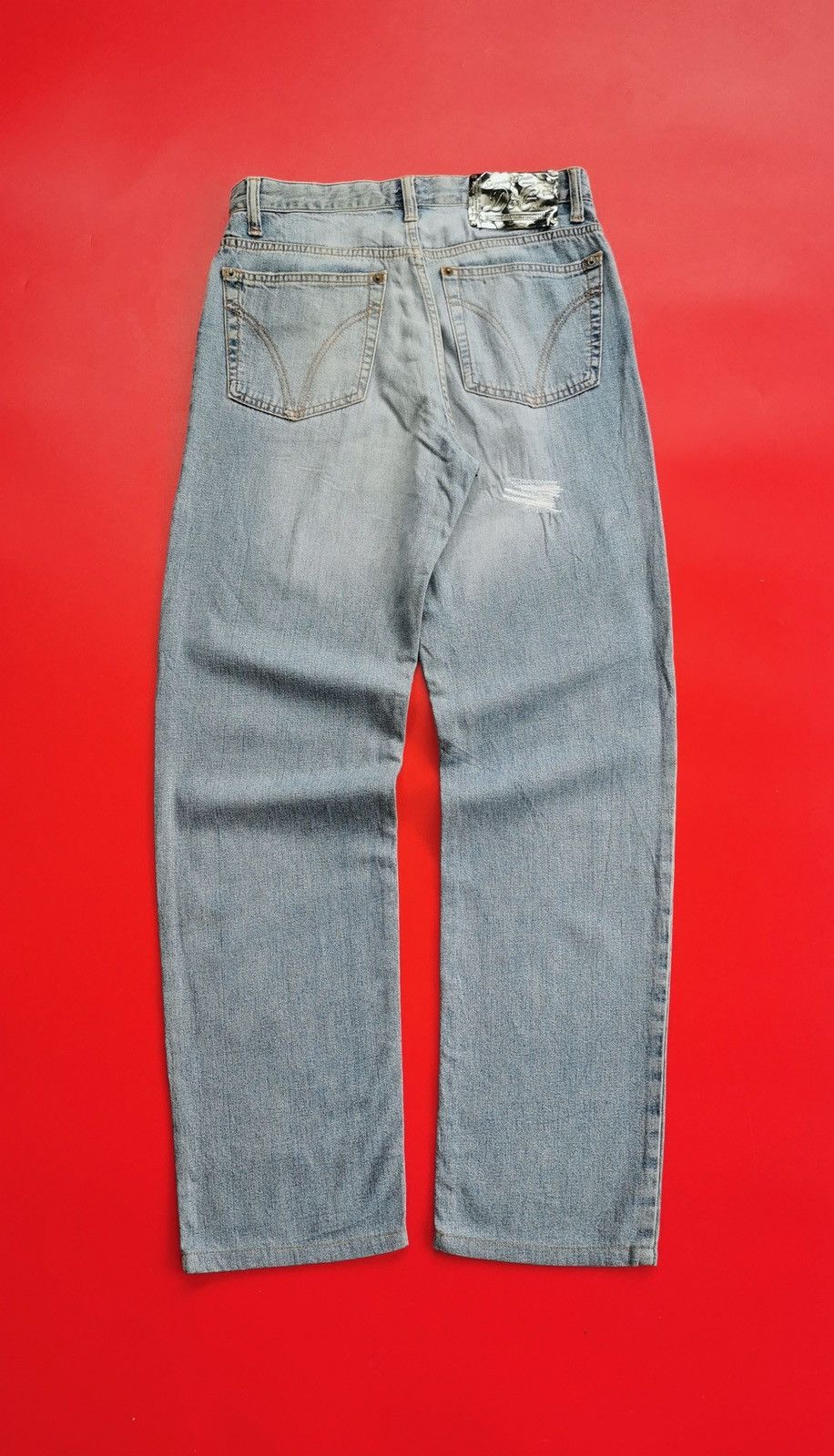 Dolce & Gabbana D&G Light Blue Repaired Distressed Jeans Size US 30 / EU 46 - 2 Thumbnail