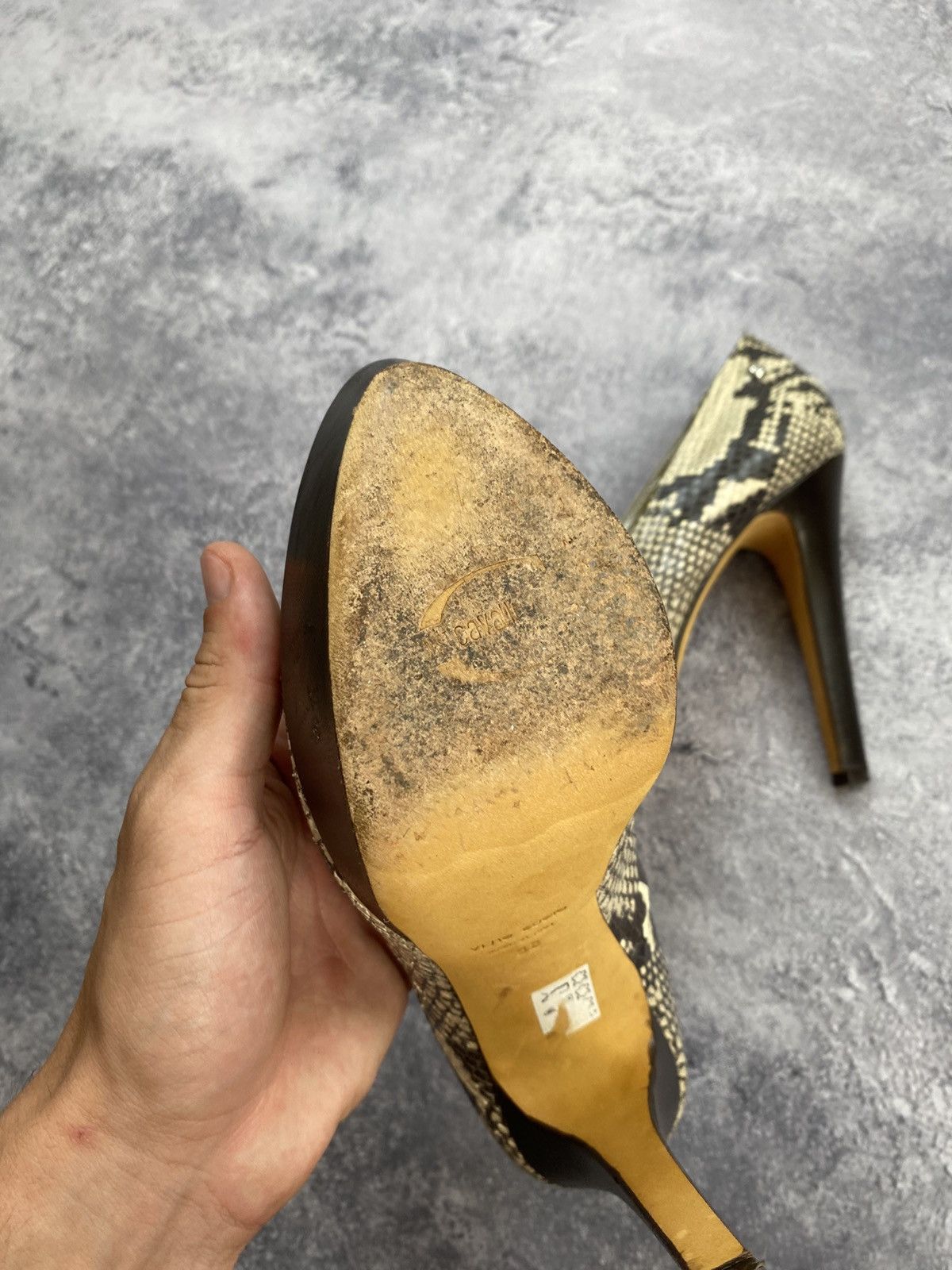 Just Cavalli Vintage Just Cavalli Heels Snake Print Shoes Made in Italy Size US 8 / IT 38 - 17 Thumbnail