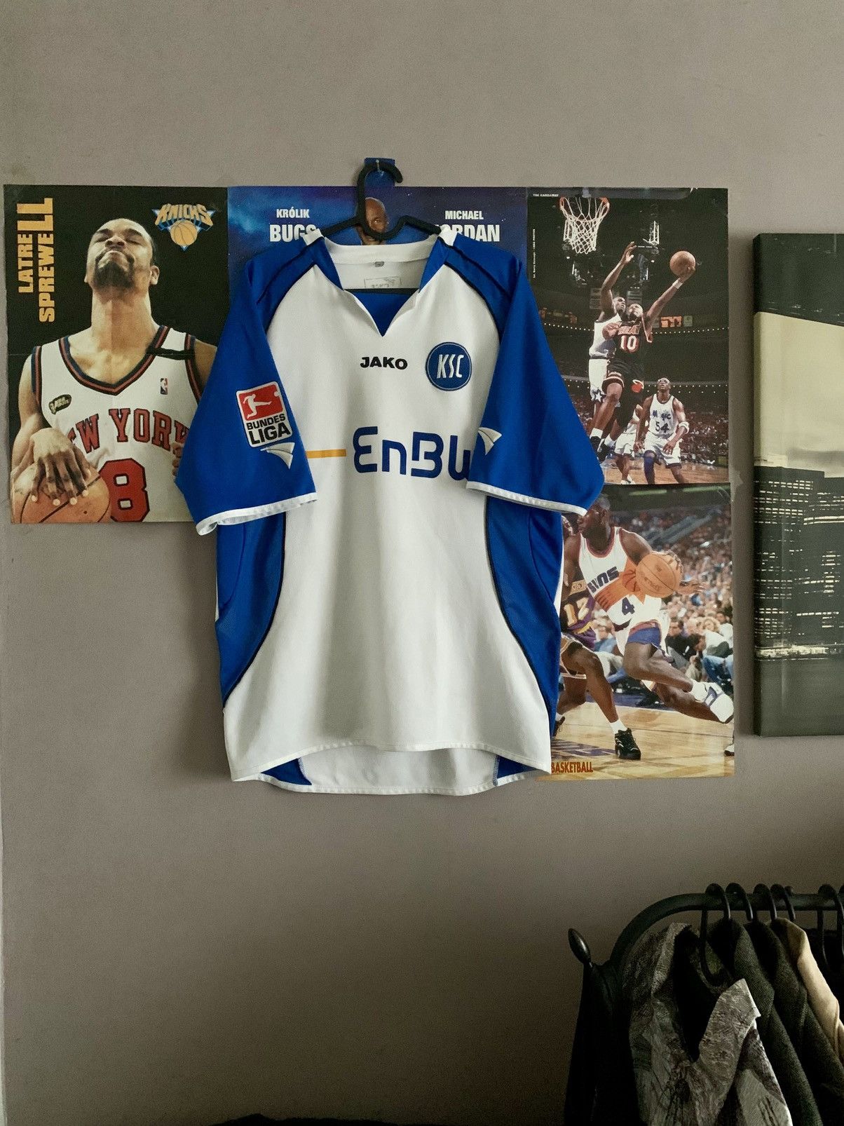 Vintage 2004/2005 Karlsruher SC #10 Ioannis Masmanidis Match Jersey Size US M / EU 48-50 / 2 - 1 Thumbnail