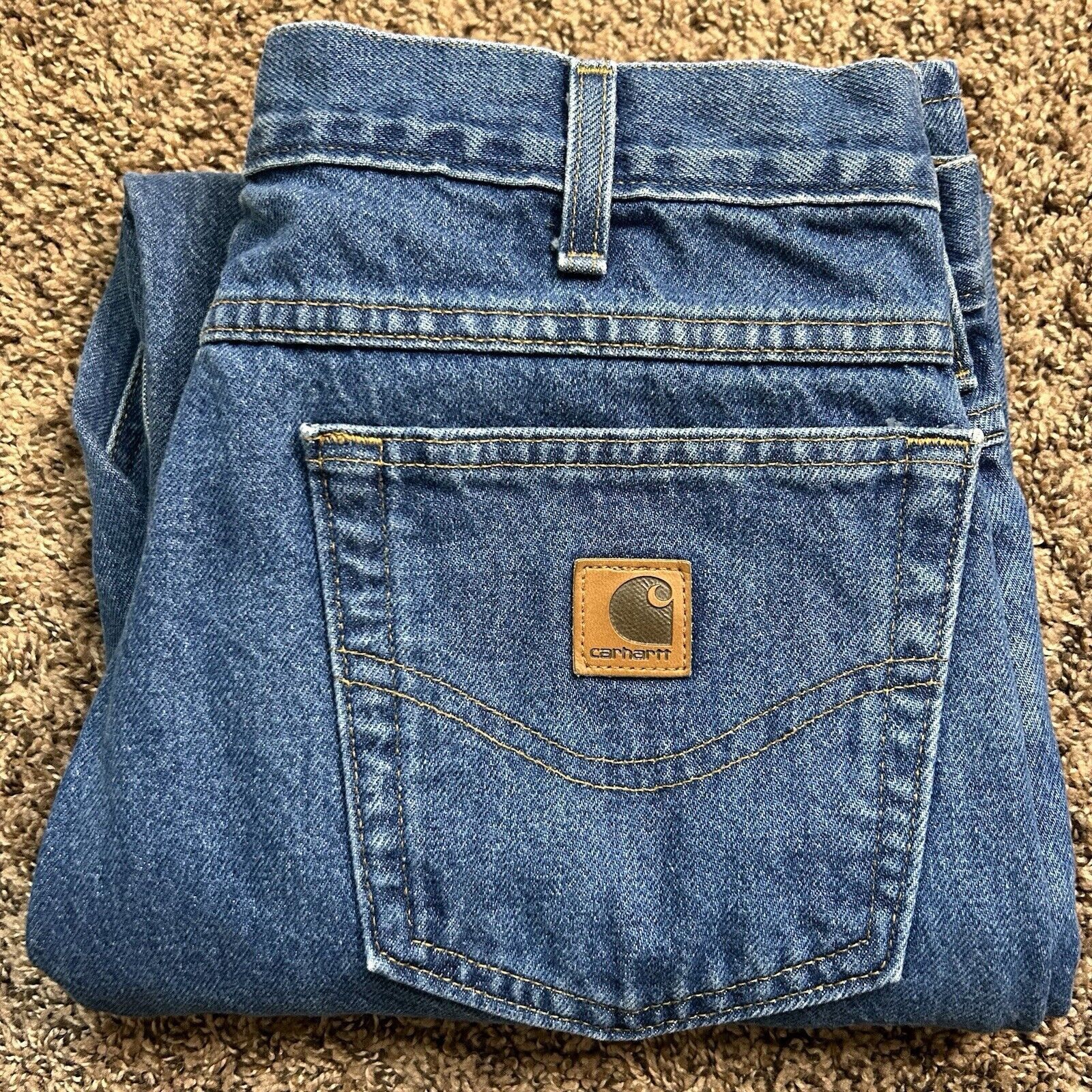 Carhartt Carhartt B160 DST Jeans 36x30 Relaxed Fit Straight Leg Denim Size US 36 / EU 52 - 12 Thumbnail