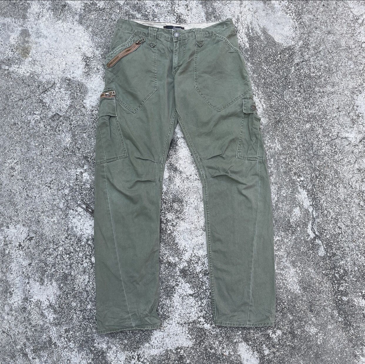 image of If Six Was Nine Vintage Dominate Tactical Multipocket Cargo Pants W33 in Green, Men's