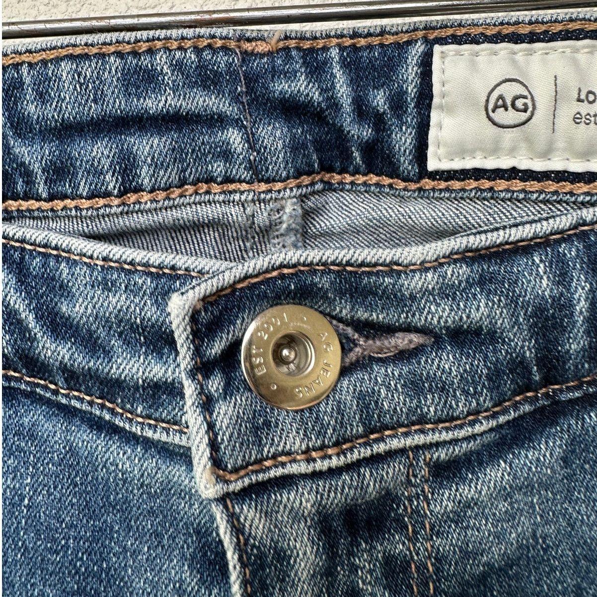 AG Adriano Goldschmied AG Prima ankle cigarette jeans medium wash 31 Japanese denim Size 31" - 7 Thumbnail