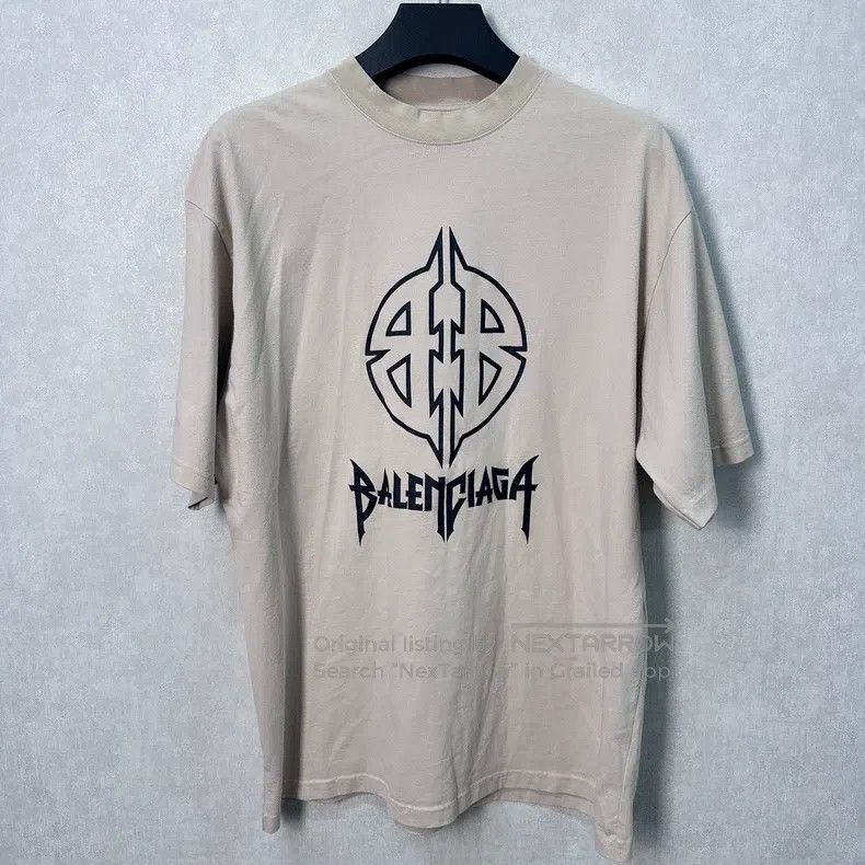 Balenciaga Balenciaga Icon Printed Crew Neck Short Sleeve T-Shirt Size US L / EU 52-54 / 3 - 1 Thumbnail