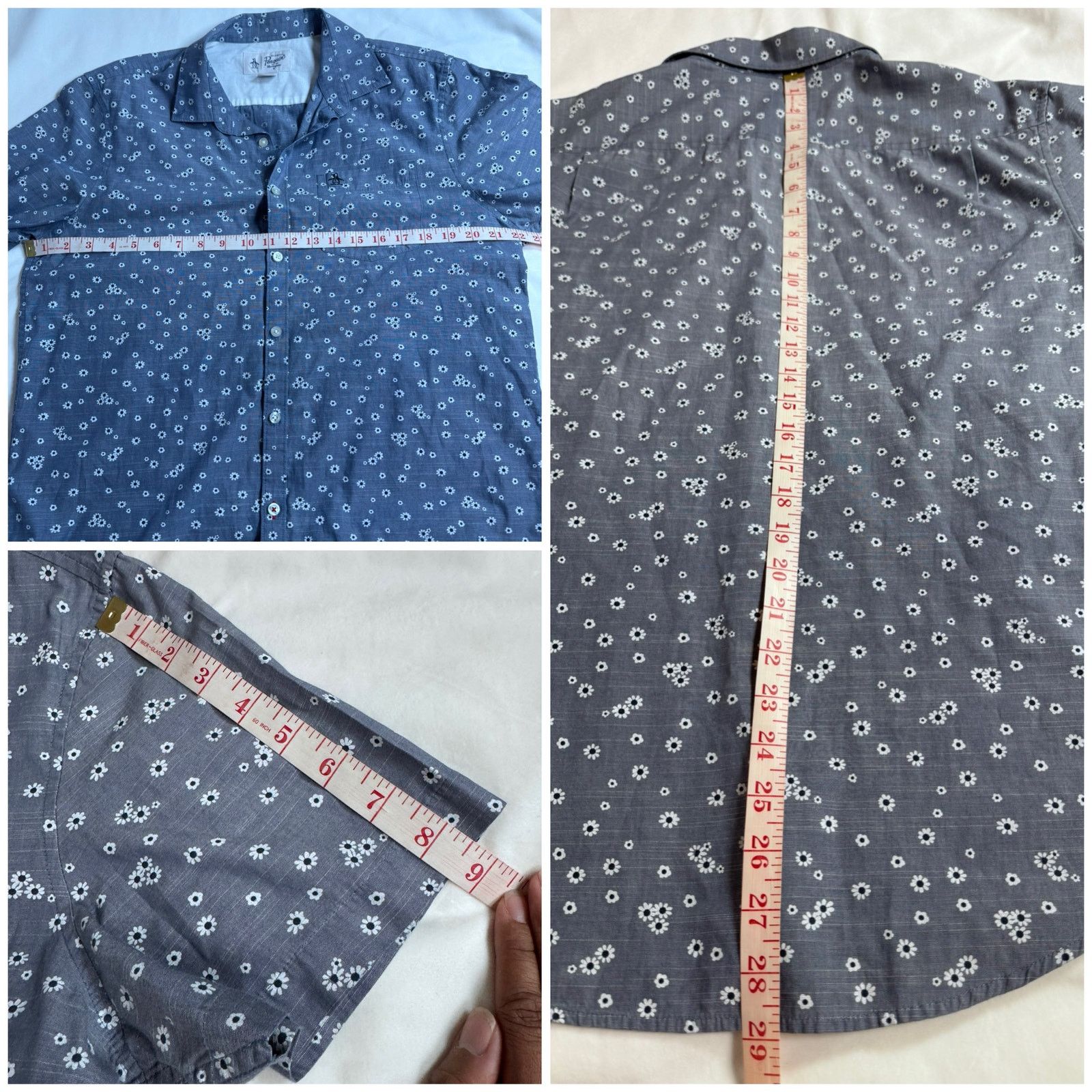 Original Penguin Original Penguin Cotton Floral Casual Button-Down Shirts L Size US L / EU 52-54 / 3 - 8 Thumbnail