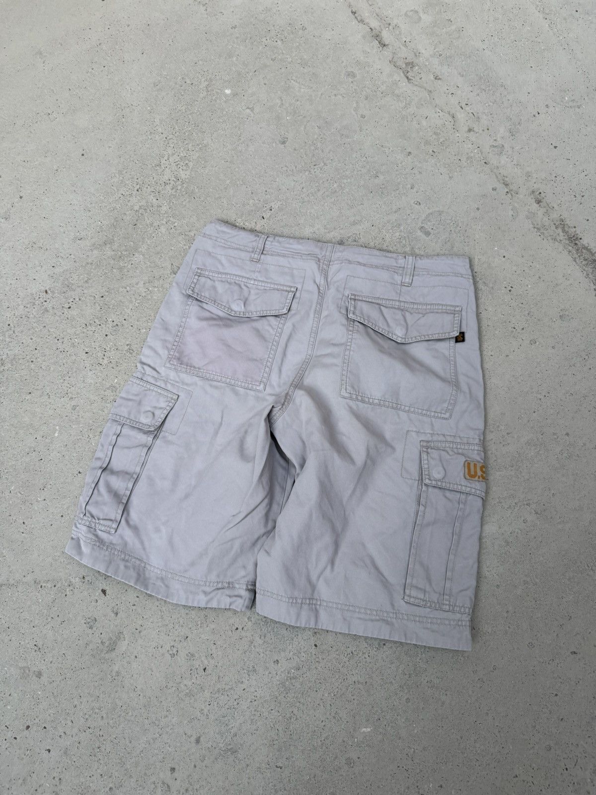 Alpha Industries VINTAGE ALPHA INDUSTRIES CARGO SHORTS US ARMY Size US 32 / EU 48 - 7 Thumbnail