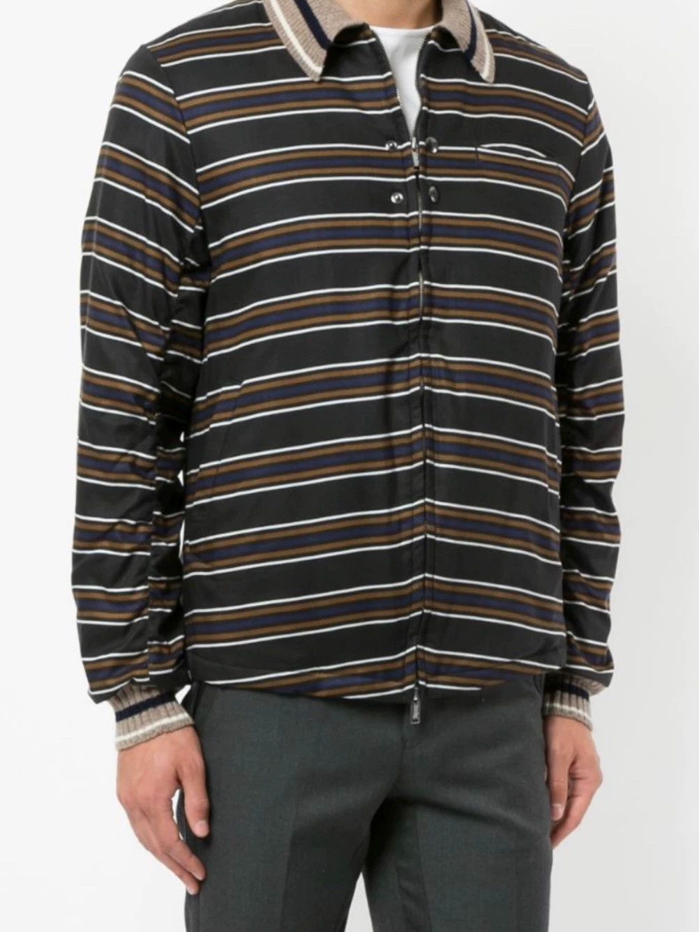 Undercover Undercover stripe zip up bomber back twisted 9/10 Size US L / EU 52-54 / 3 - 6 Thumbnail