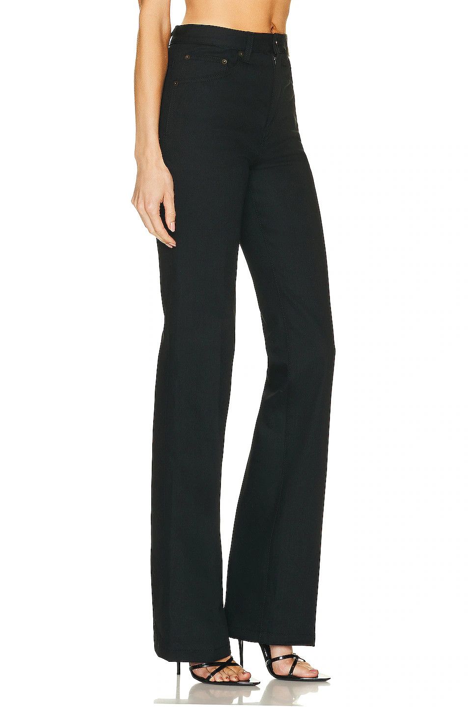 Saint Laurent Paris o1bcso1str1124 Clyde Jeans in Black Size 31" - 2 Thumbnail