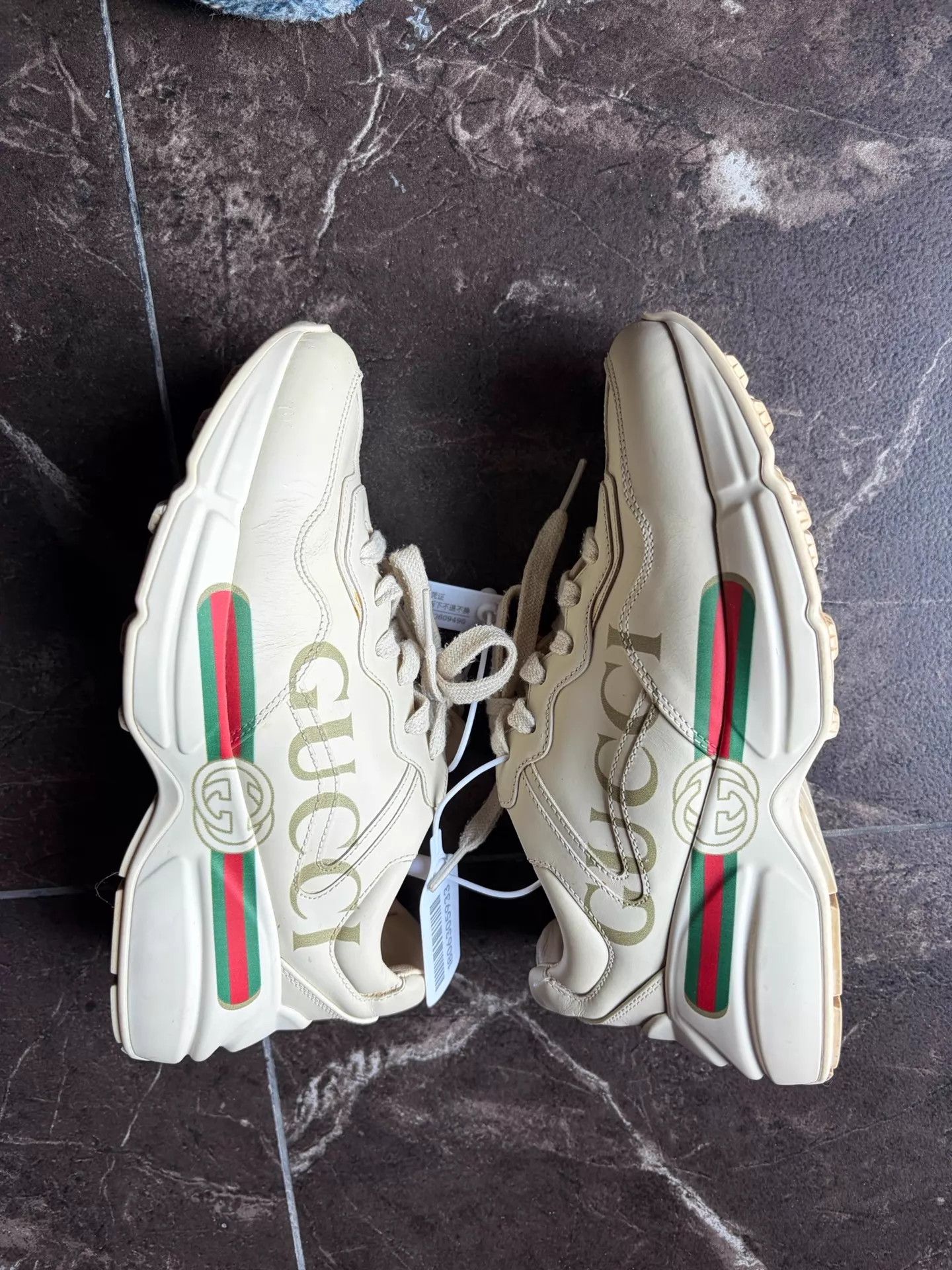 Gucci Gucci Belted Dad Shoe Ivory 36.5 Size US 6 / IT 36 - 1 Thumbnail