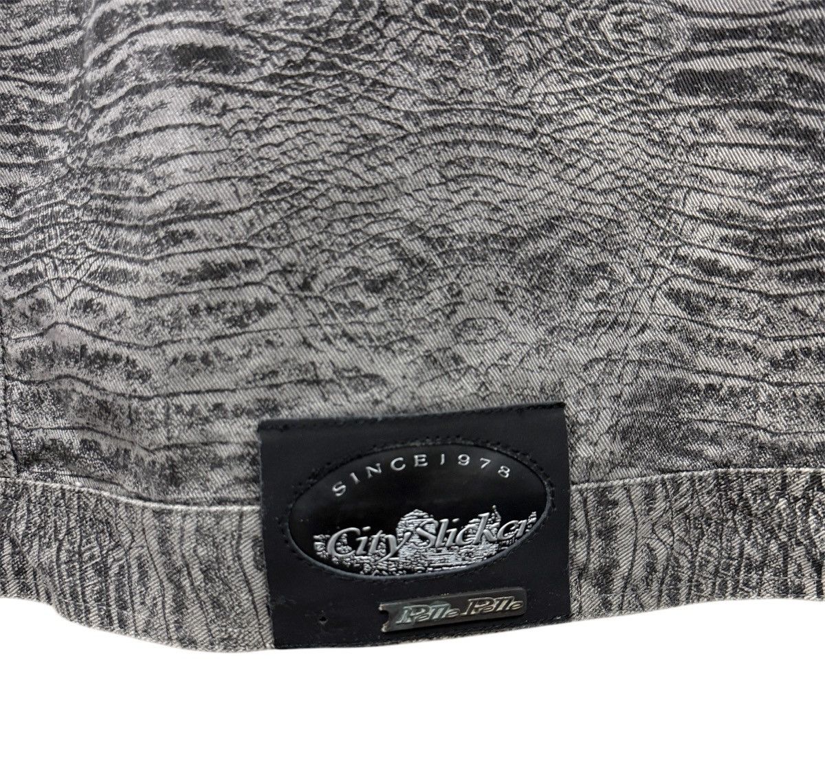 Marc Buchanan Vintage Pelle Pelle Marc Buchanan Python Snake Denim Jacket Size US XXL / EU 58 / 5 - 8 Thumbnail