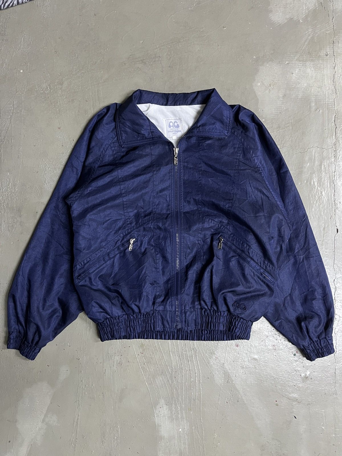 Courreges COURREGES Sport Futur Nylon Jacket Embroidery Spell Out Size US M / EU 48-50 / 2 - 3 Thumbnail