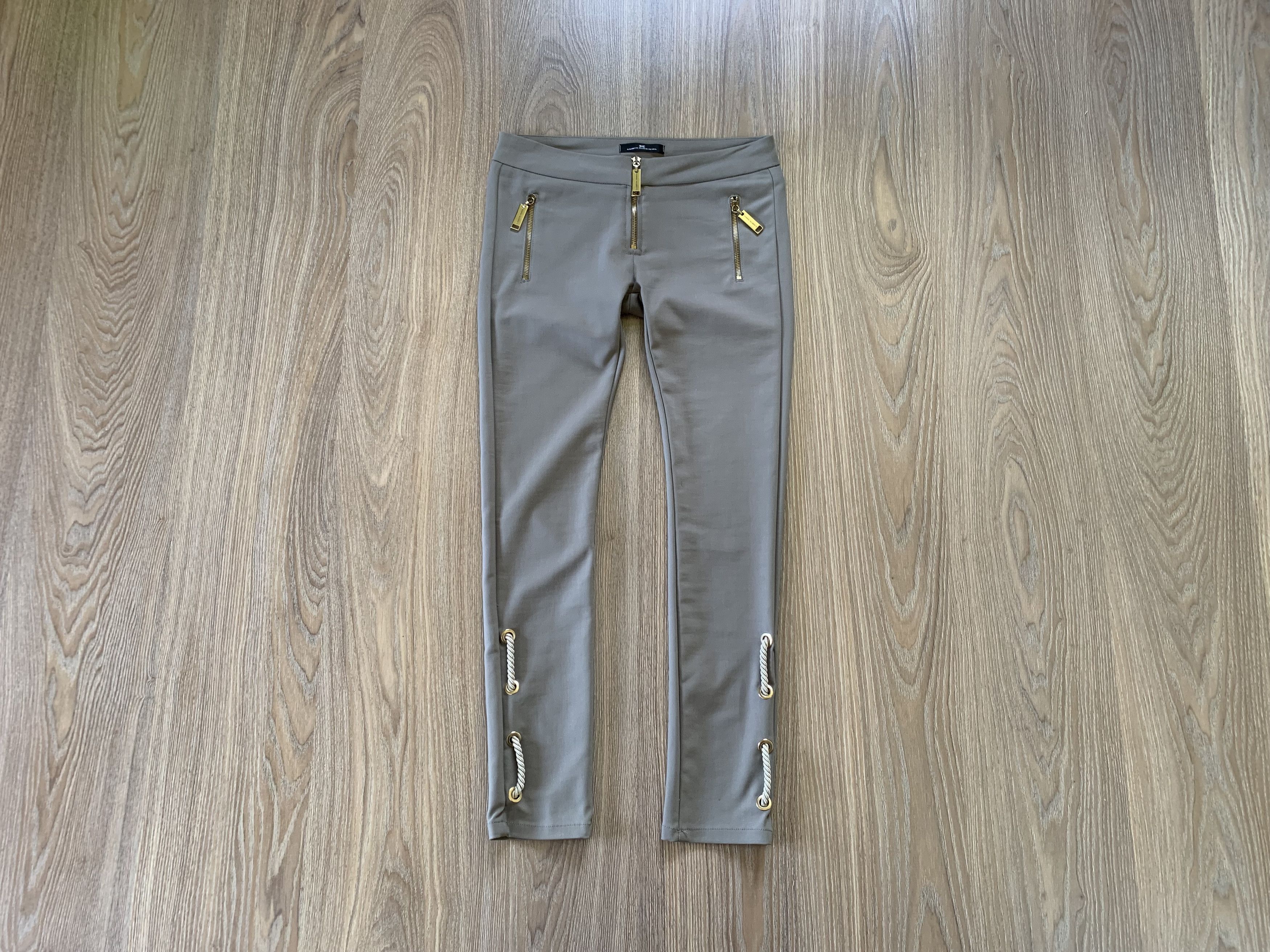 Elisabetta Franchi Zip Rope Pants Leggins