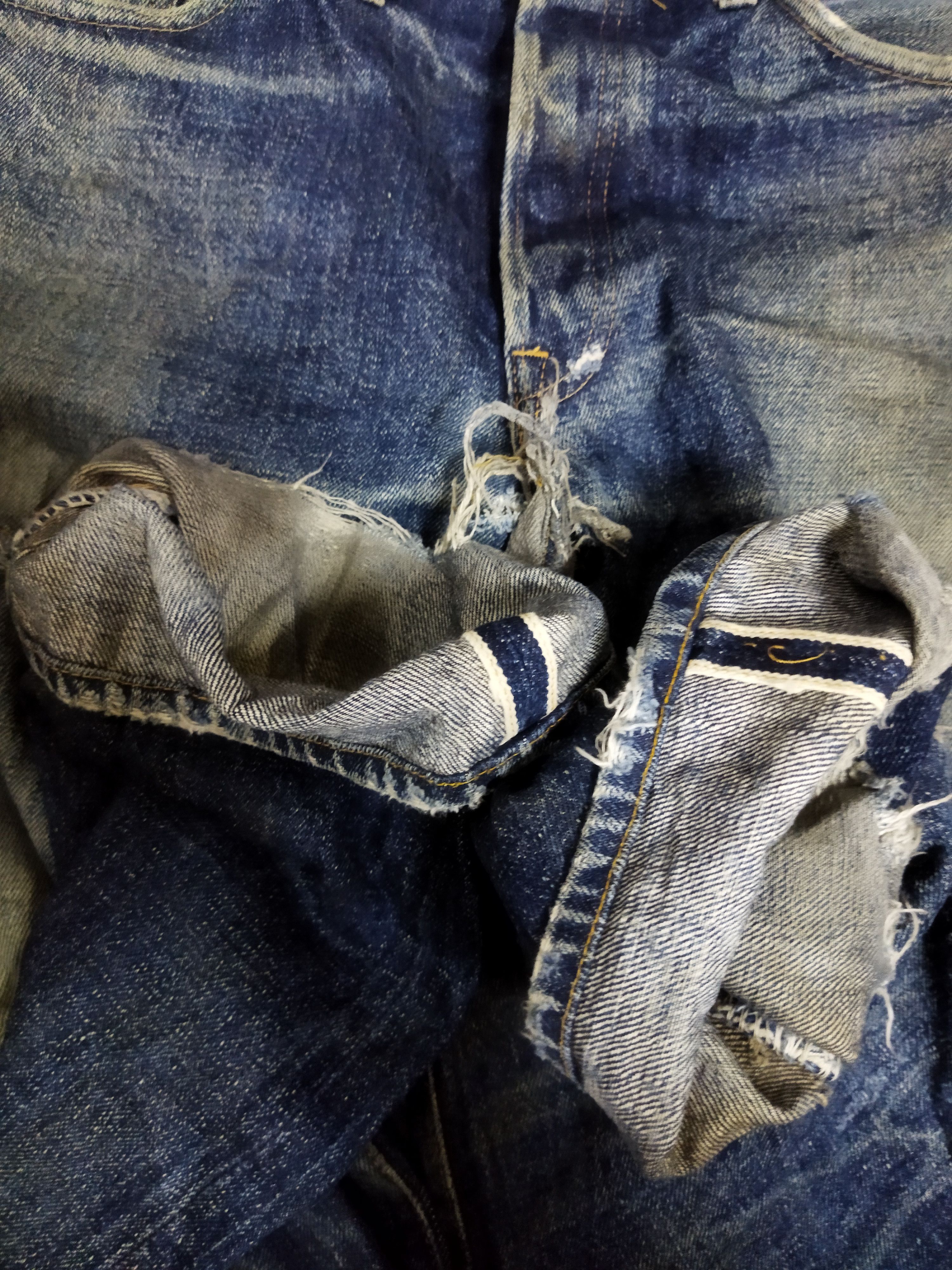 Denime Distressed Denime Selvedge Jeans Size US 36 / EU 52 - 9 Thumbnail