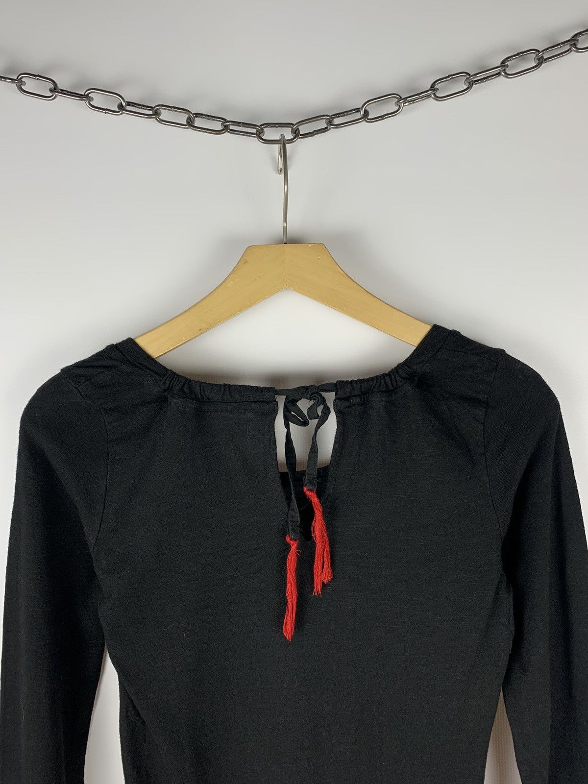 Desigual Vintage Desigual Y2K Floral Long Sleeve T-Shirt Black Top Size XS / US 0-2 / IT 36-38 - 9 Thumbnail