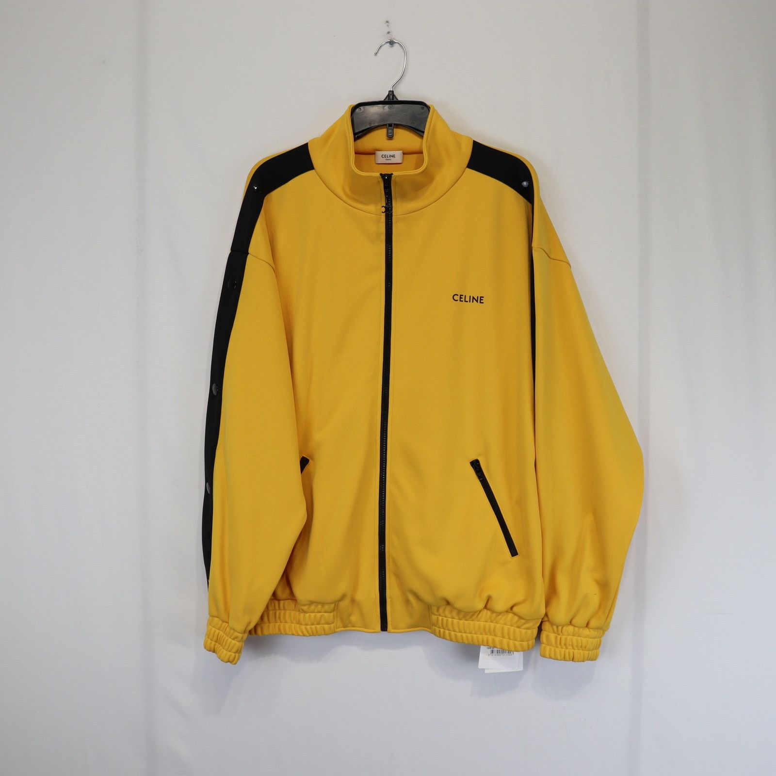 Celine o1rshd1 Sweat Zip Bandes Pressions Double Face Golden Yellow Size US XL / EU 56 / 4 - 1 Thumbnail