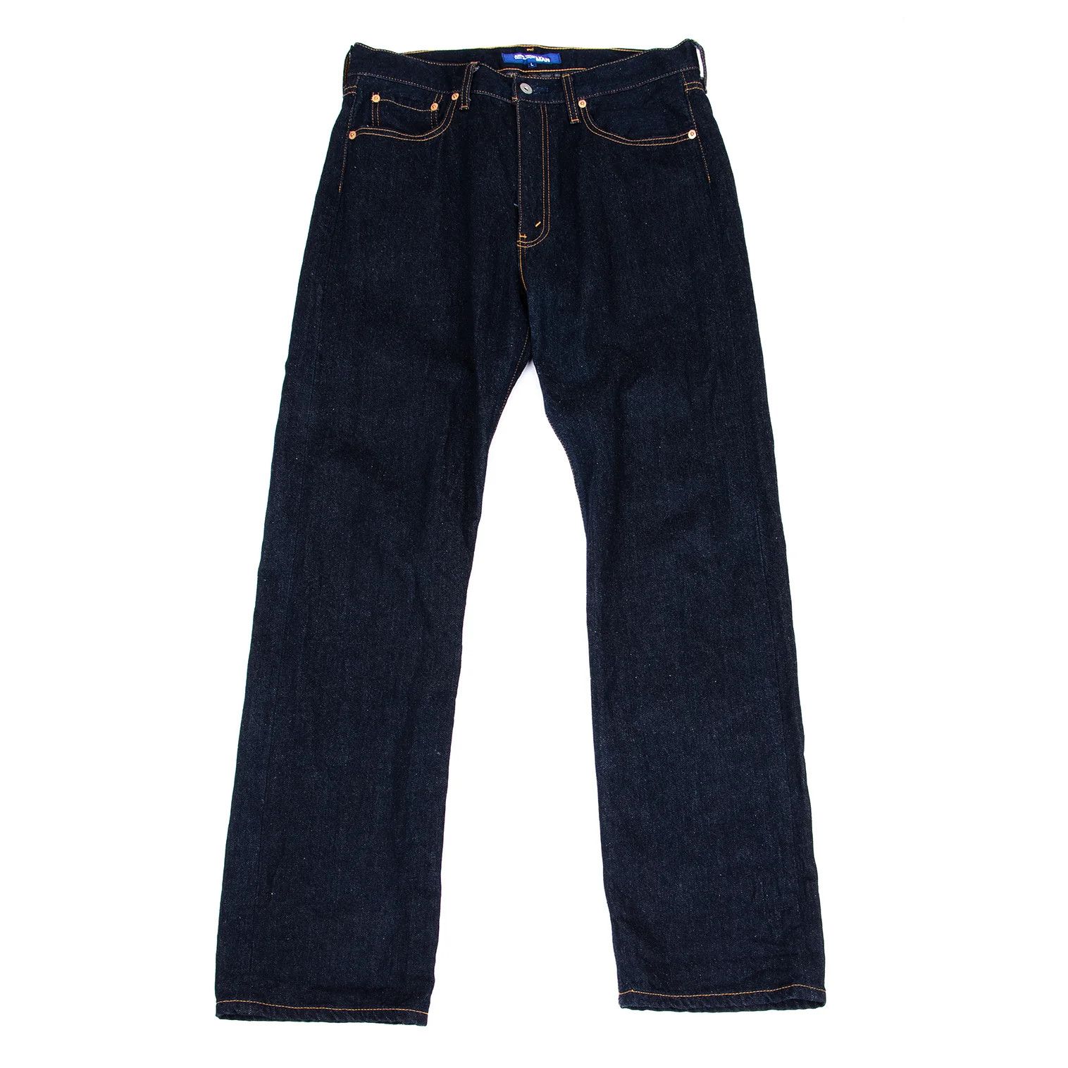 Junya Watanabe Indigo Straight Denim with Graffiti Print L Size Size US 38 / EU 54 - 1 Thumbnail