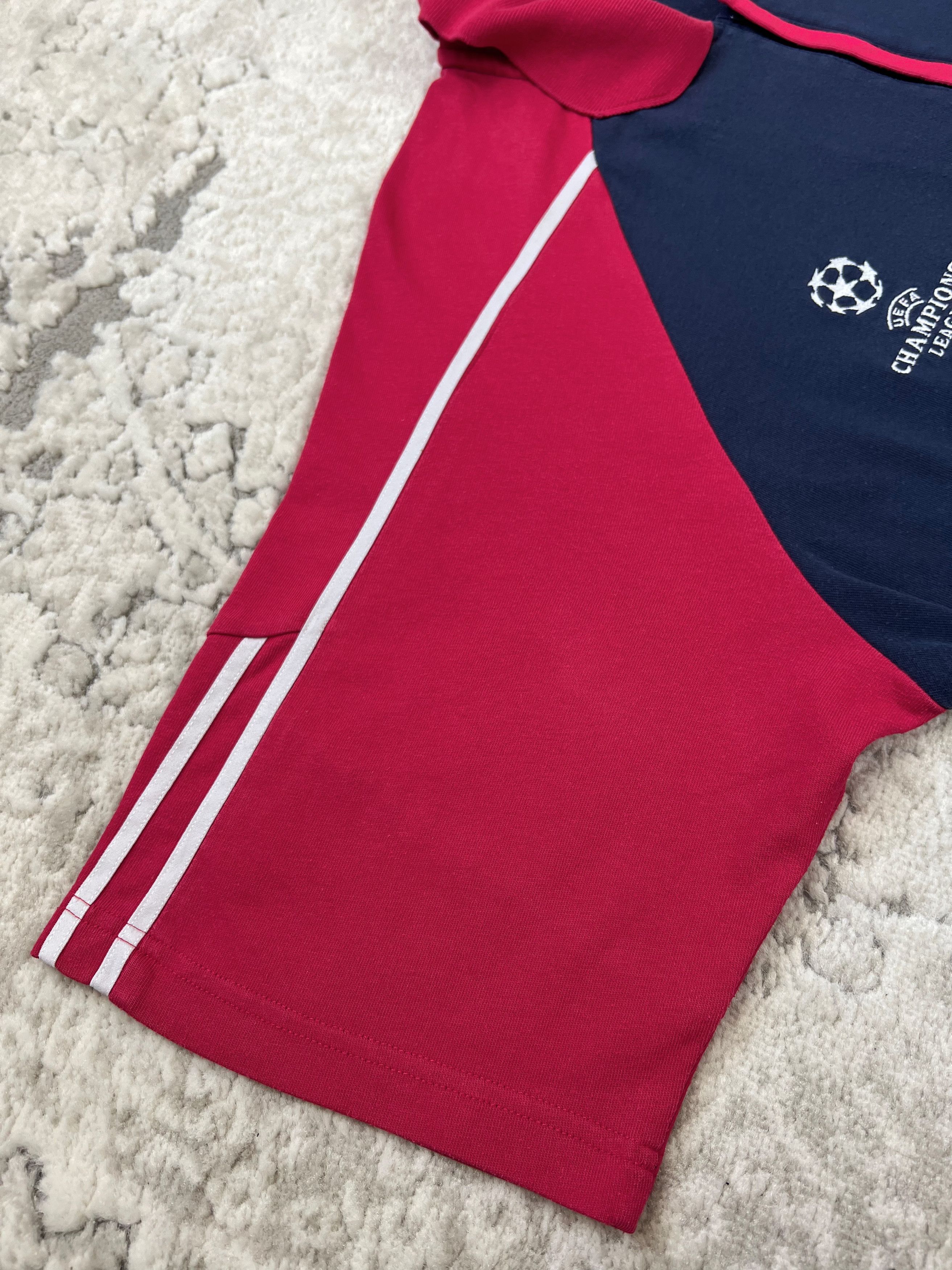 Adidas Vintage 2002 Adidas Bayern Munich UEFA 1/4 Zip Polo Shirt Size US XL / EU 56 / 4 - 8 Thumbnail