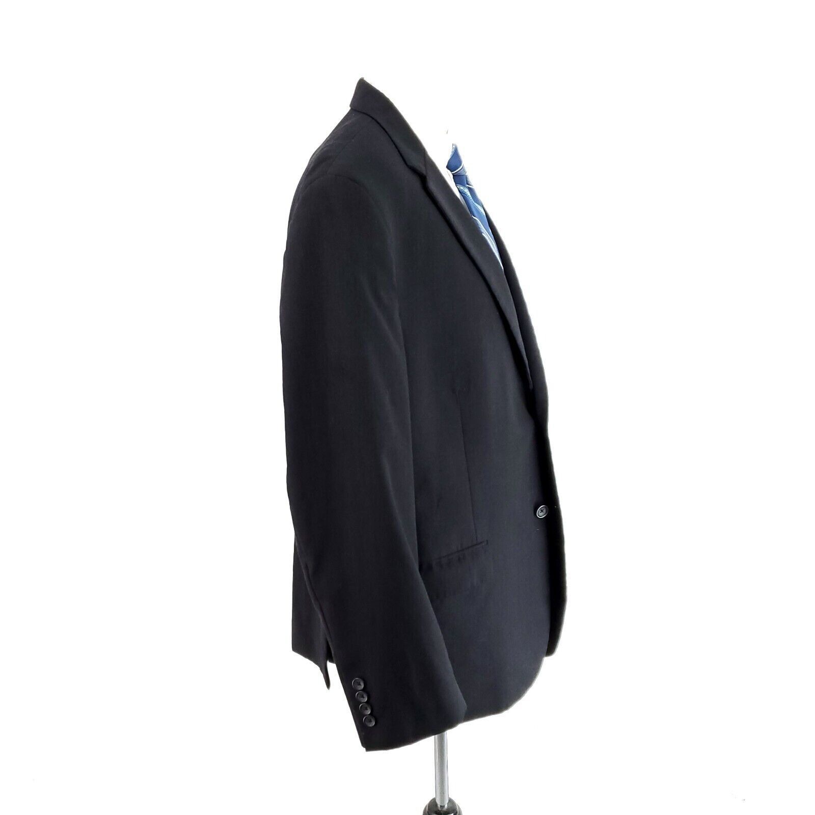 Pronto Uomo Pronto Uomo Wool 2 Button Blazer 44R Charcoal Gray Size 44R - 6 Thumbnail