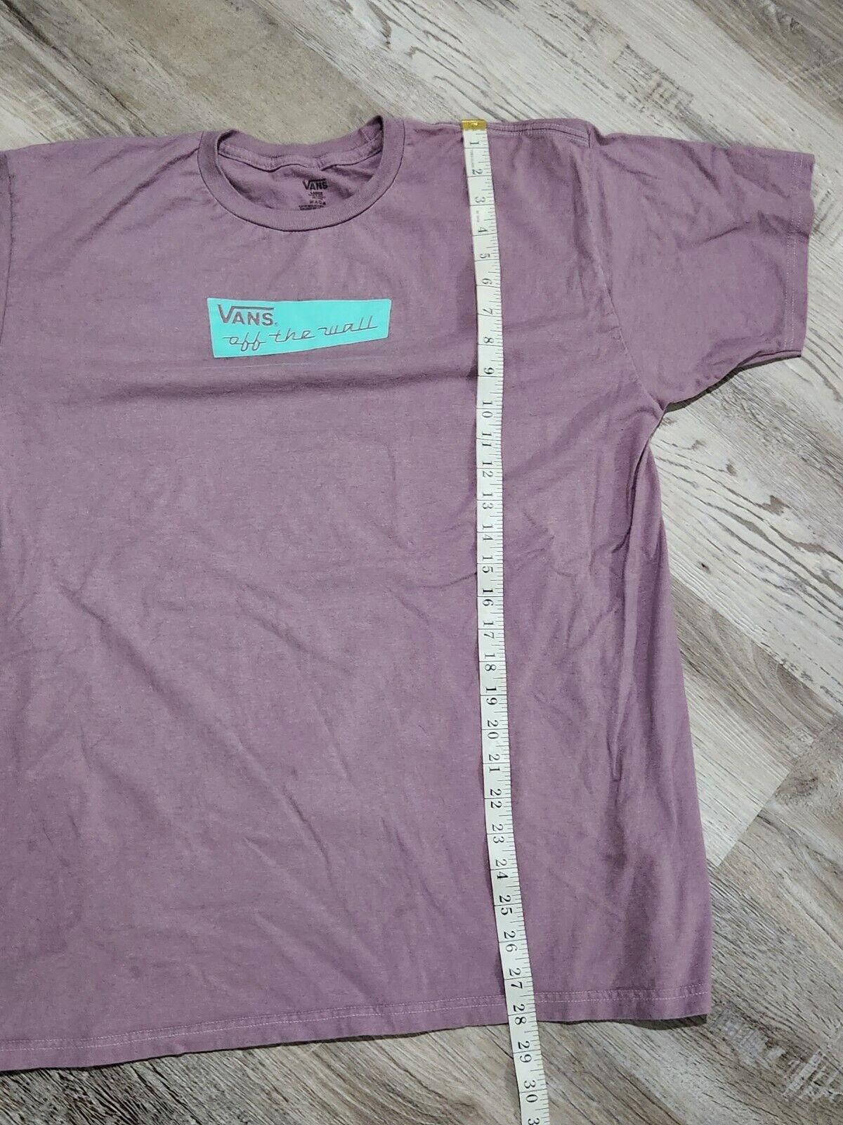 Designer Vans Off The Wall Shirt Purple Large Mens Short Sleeve Size US L / EU 52-54 / 3 - 6 Thumbnail