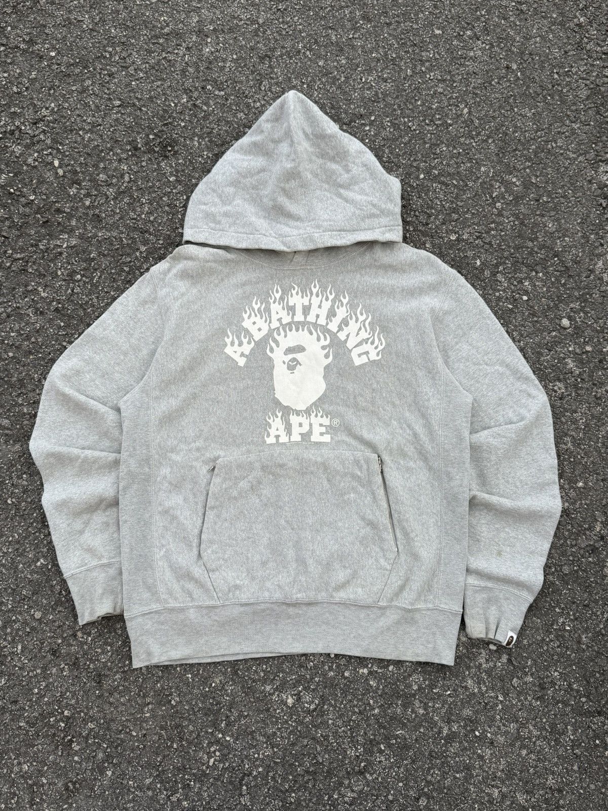 Bape college flame hoodie