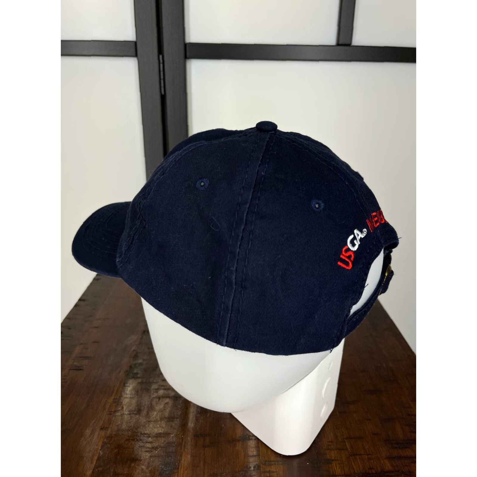 Vintage PGA USGA Golf Hat Cap Strap Back Adult Blue Embroidered Member Cotton Blend Size ONE SIZE - 5 Thumbnail