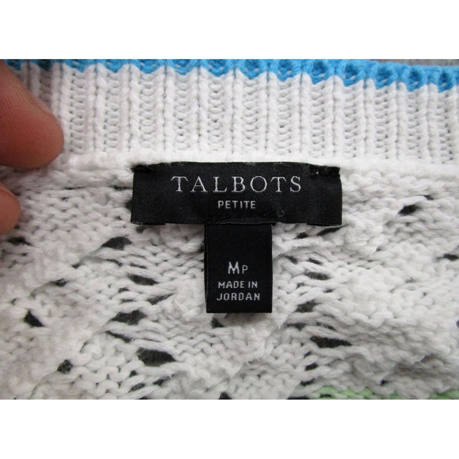 Talbots Talbots Women's Striped Pullover Sweater Knit Size M Petite Multicolor Pullover Women Size PM Size M / US 6-8 / IT 42-44 - 2 Thumbnail