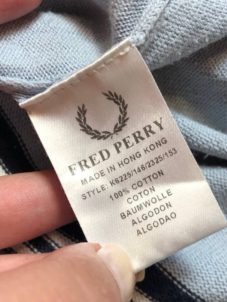 Fred Perry Vintage FRED PERRY STRIPED Sweater Cotton Knitted Size US XL / EU 56 / 4 - 3 Thumbnail