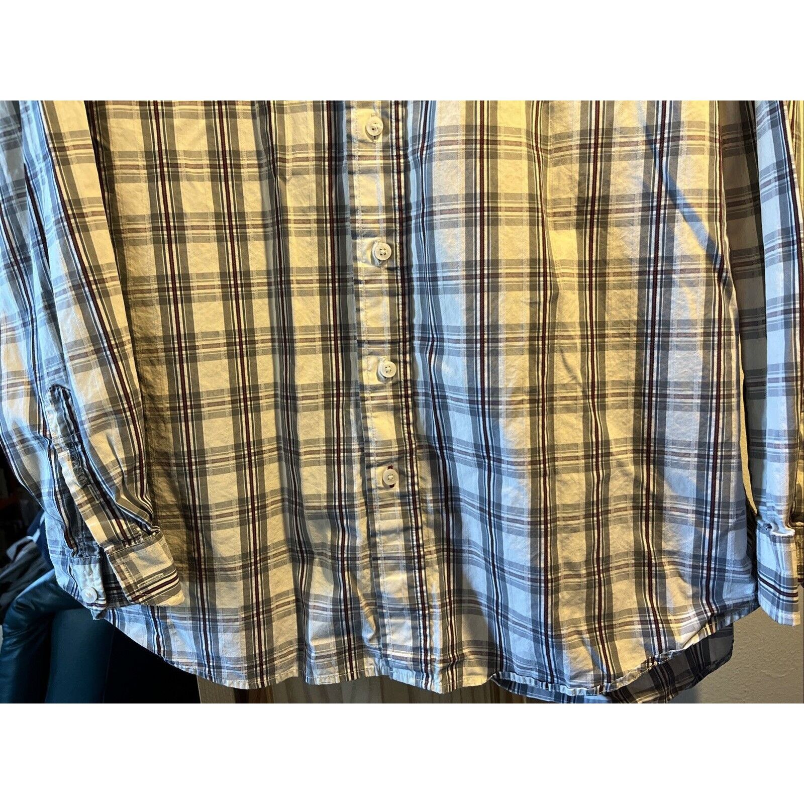 Stetson Stetson VTG Men’s XXL White Plaid Long Sleeve Shirt Western Size US XXL / EU 58 / 5 - 6 Thumbnail