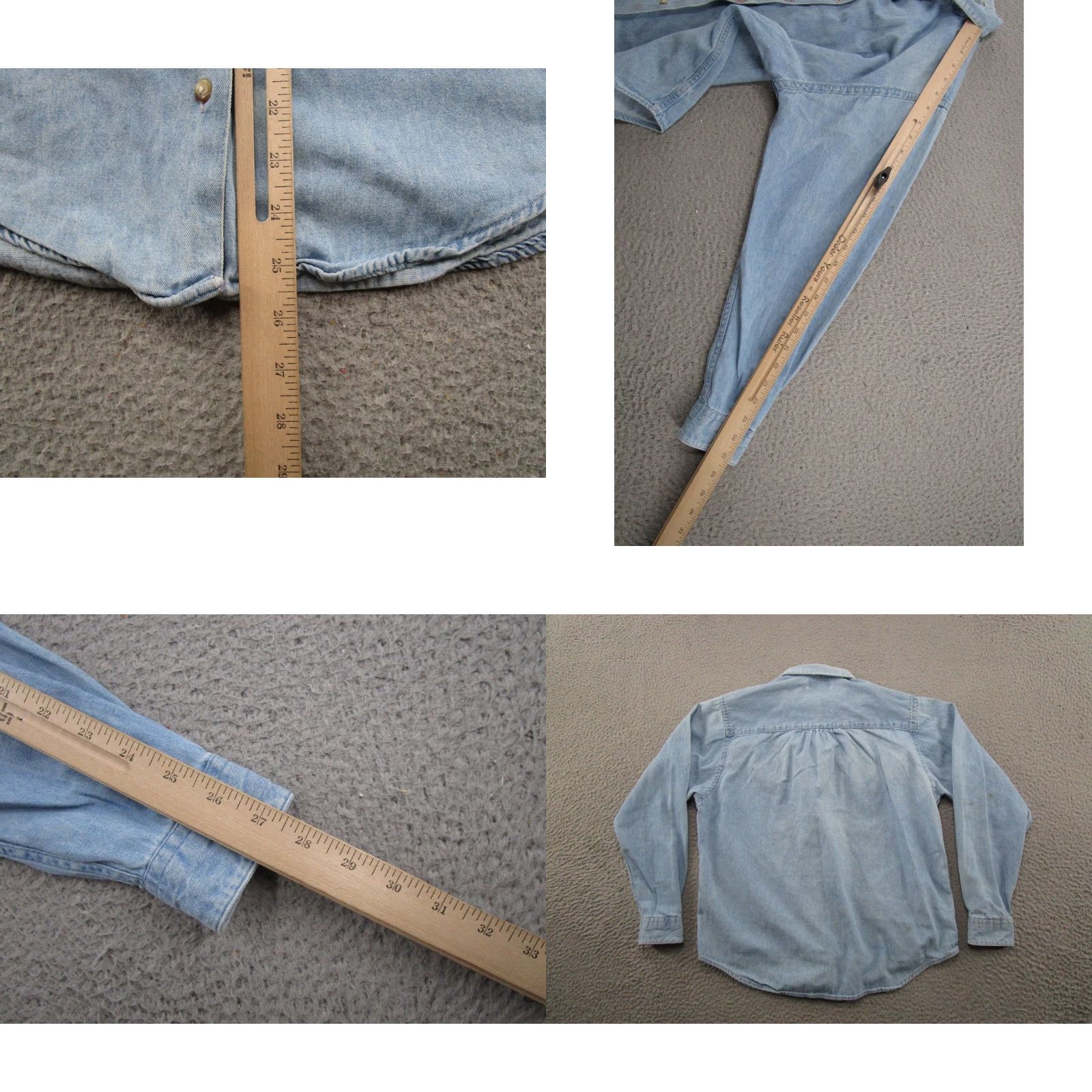 Vintage VINTAGE L.L. BEAN Denim Shirt Womens Size 10 Blue Cotton Embroidered Denim Button-Up Pockets USA Made Fall, Spring, Summer, Winter Mens Womens Size L / US 10 / IT 46 - 8 Thumbnail