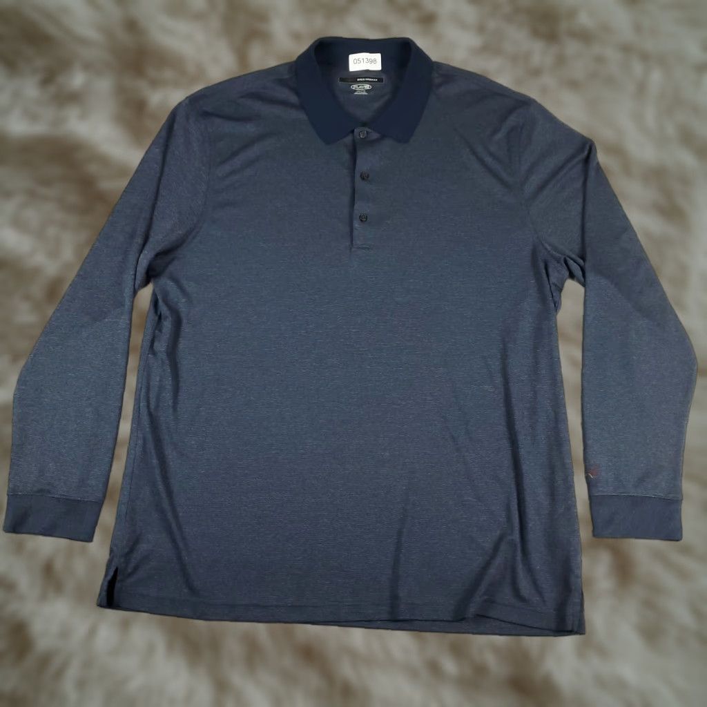 Vintage Greg Norman Polo Shirt Mens 2XL Blue Shark Casual Long Sleeve Size US XXL / EU 58 / 5 - 1 Thumbnail