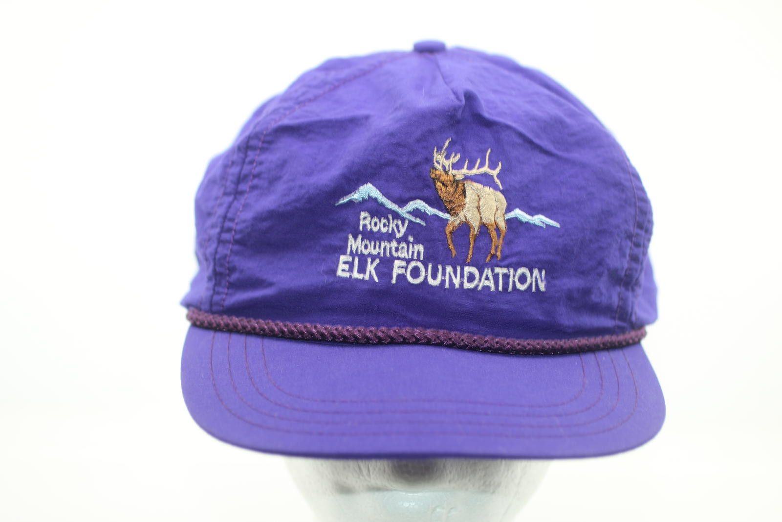 Other Vintage Rocky Mountain Elk Foundation Purple Rope Cap Logo Size ONE SIZE - 1 Thumbnail