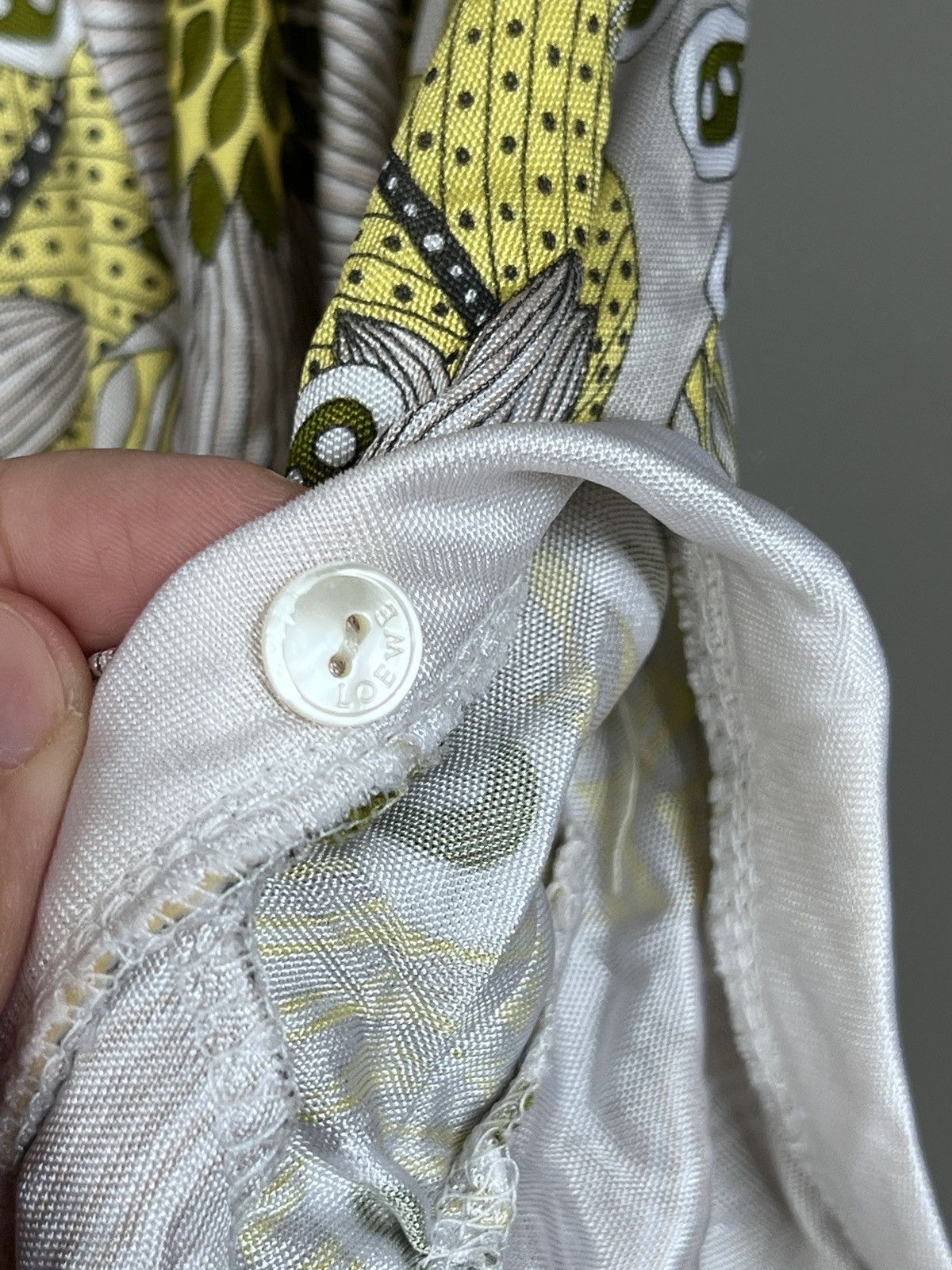 Loewe 90's Loewe Floral Viscose Short Dress Blouse Size L / US 10 / IT 46 - 12 Thumbnail