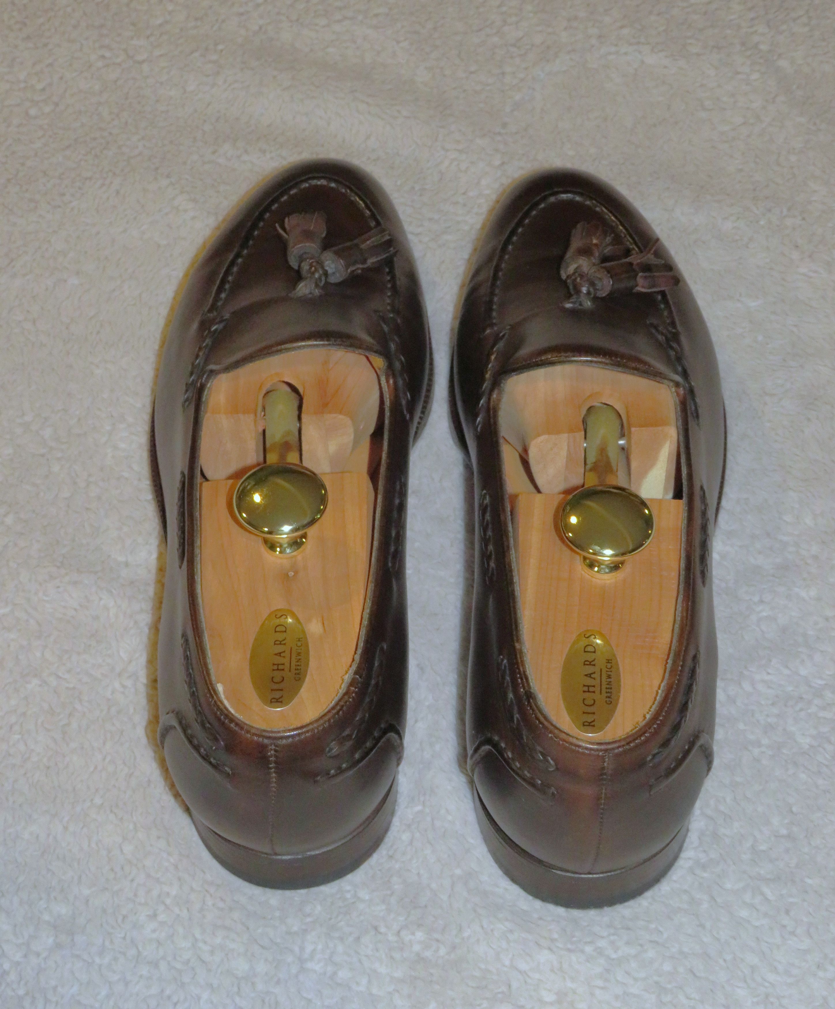 Edward Green Belgravia Dark Oak Antique Loafers 10.5 C NWB Size US 10.5 / EU 43-44 - 6 Thumbnail