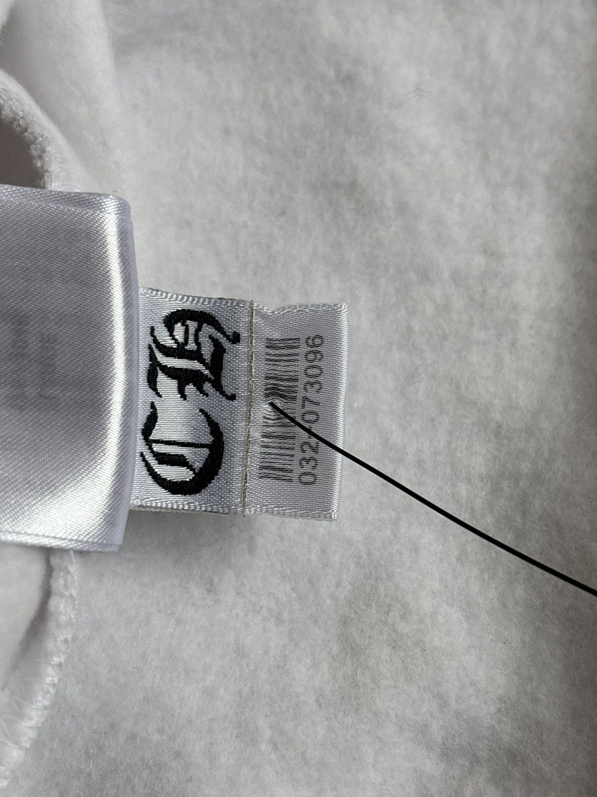Chrome Hearts Chrome Hearts White Scroll Zipup Hoodie Size US L / EU 52-54 / 3 - 10 Thumbnail