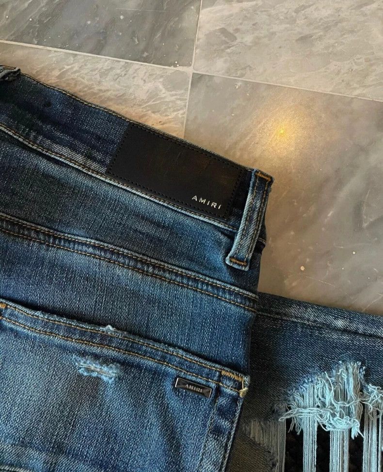 Amiri Amiri phantom blue mx1 jeans Size US 30 / EU 46 - 3 Thumbnail
