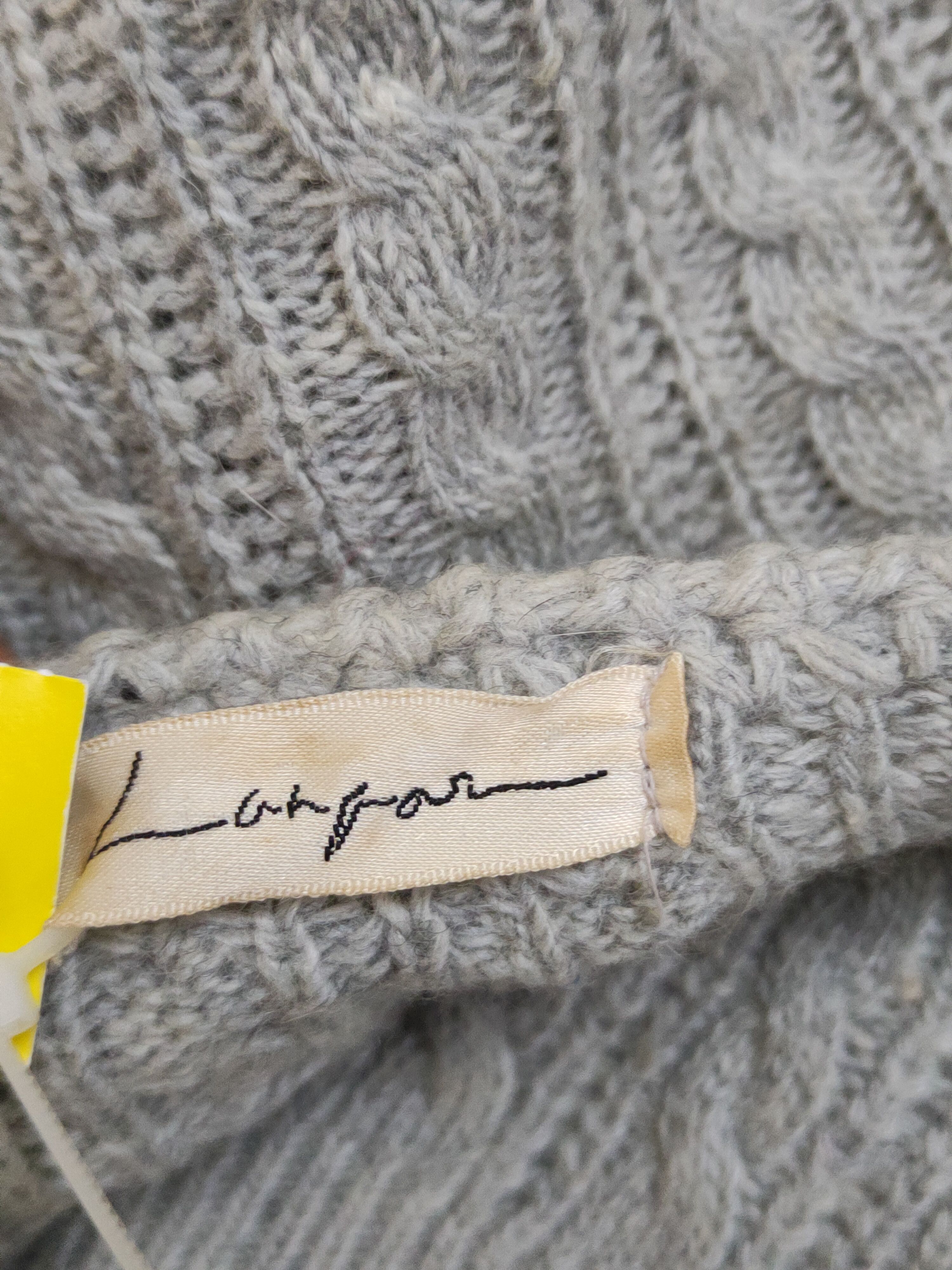 Homespun Knitwear Lanfor vintage Gray Knitwear Cardigan #W1360 Size M / US 6-8 / IT 42-44 - 11 Thumbnail