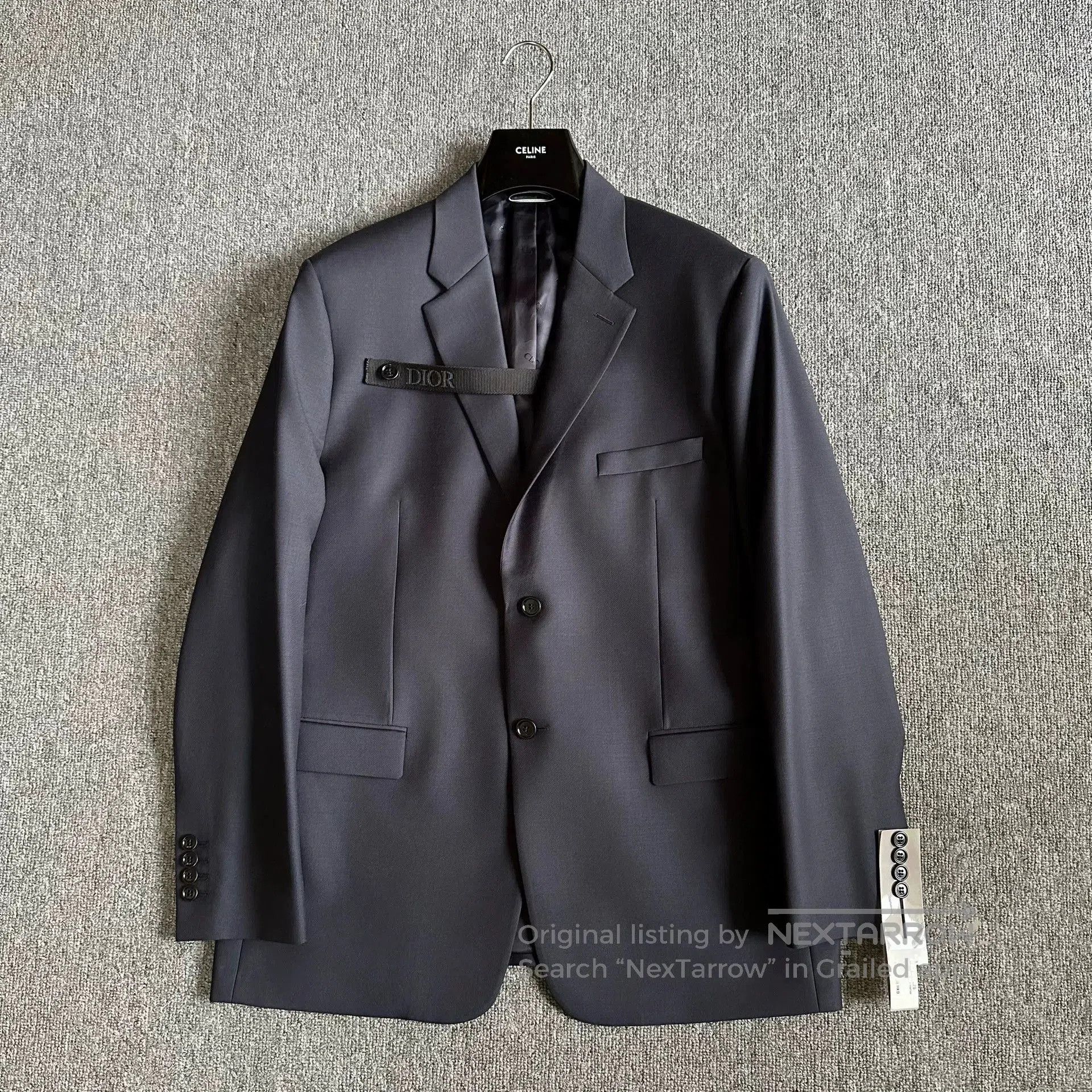 Dior dior logo blazer with tie detail. Size US L / EU 52-54 / 3 - 1 Thumbnail