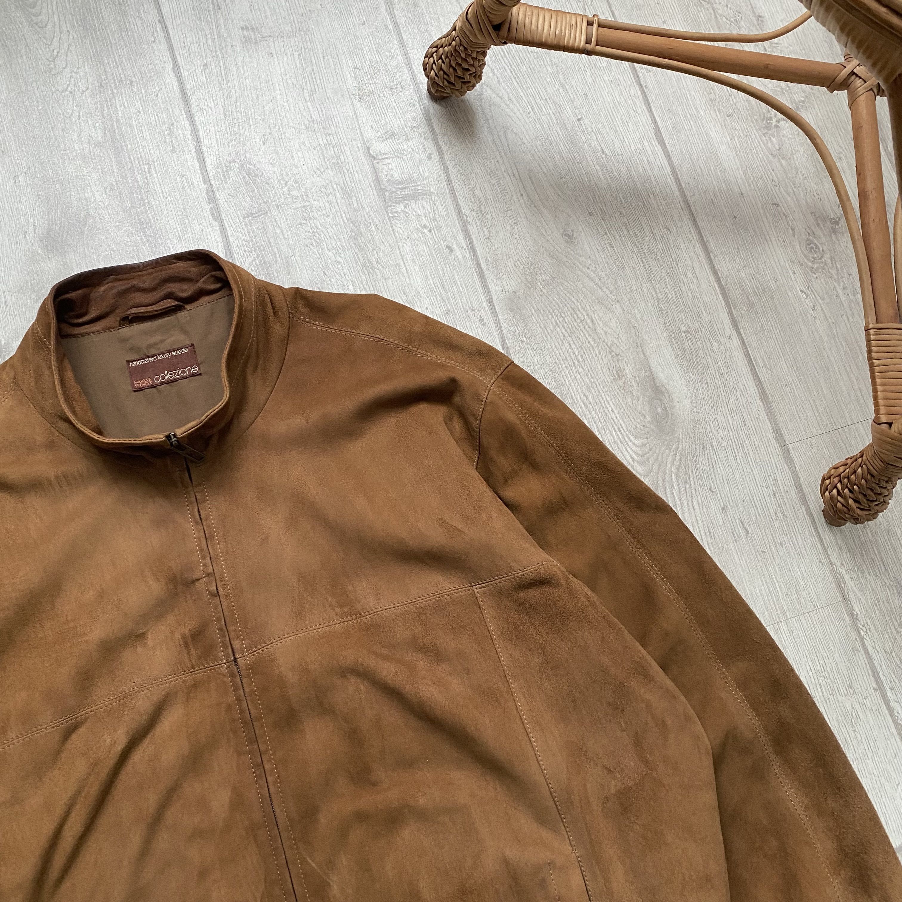 Genuine Leather Vintage Leather Bomber Boxy Jacket Italian Real Suede Size US XL / EU 56 / 4 - 3 Thumbnail