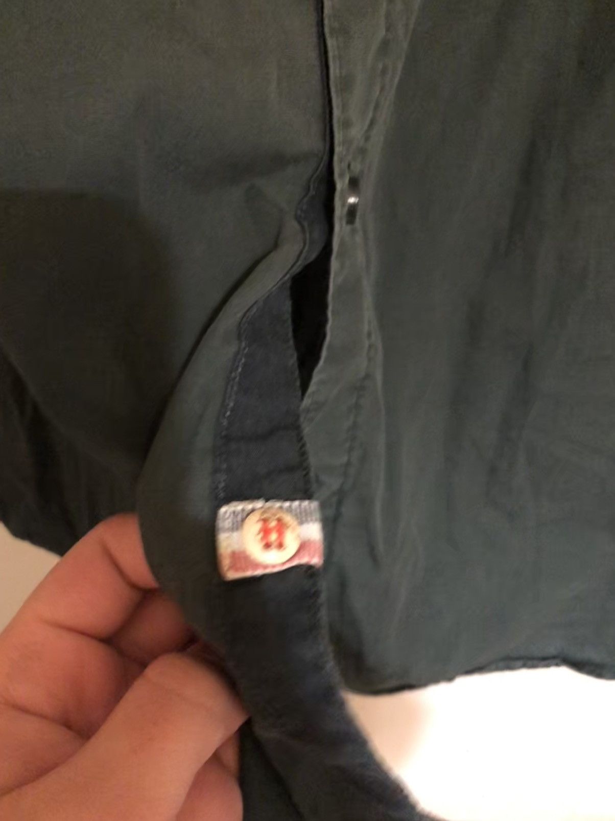 Tommy Hilfiger × Vintage Dark Green Vintage Tommy Hilfiger Shirt Size US L / EU 52-54 / 3 - 4 Thumbnail