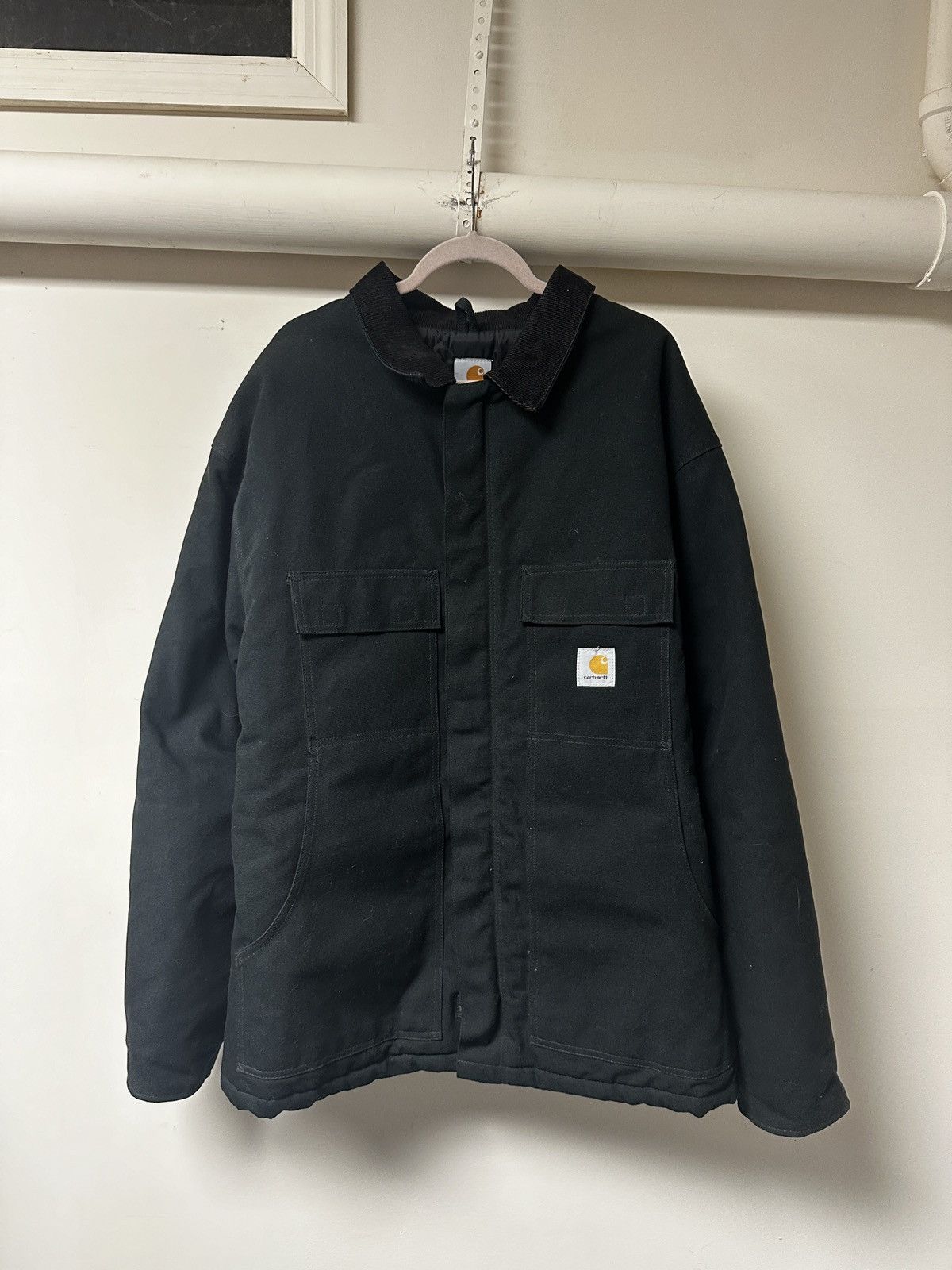 image of 90's Carhartt Black Detroit Jacket, Men's (Size 2XL)