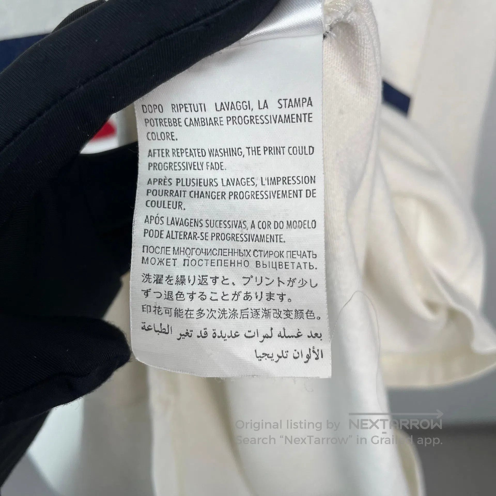 Gucci Guicci White and red blue striped logo short-sleeve T-shir Size US XS / EU 42 / 0 - 9 Thumbnail