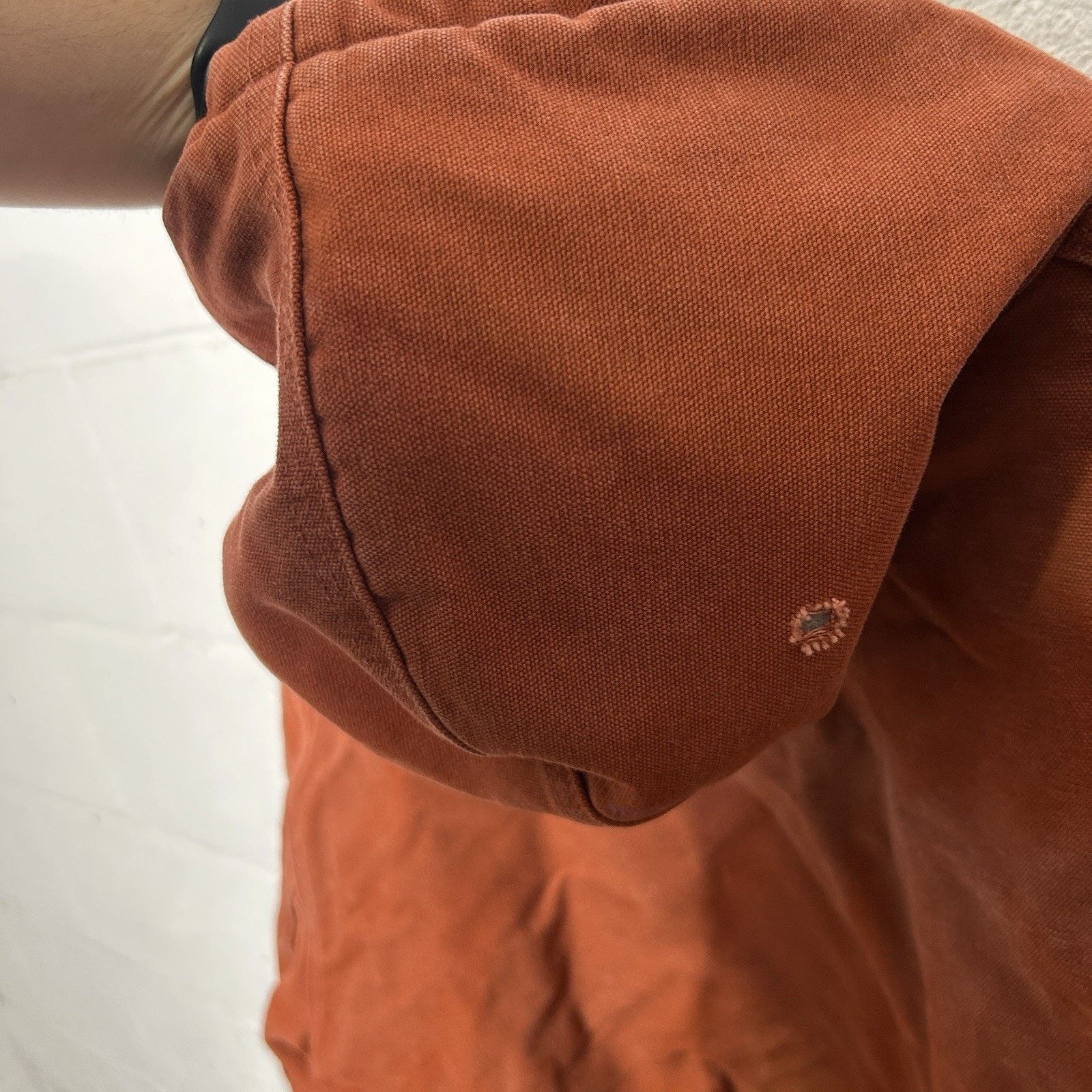 Y2K Carhartt Hooded Active Jacket “Red Orange” J130 RDO
