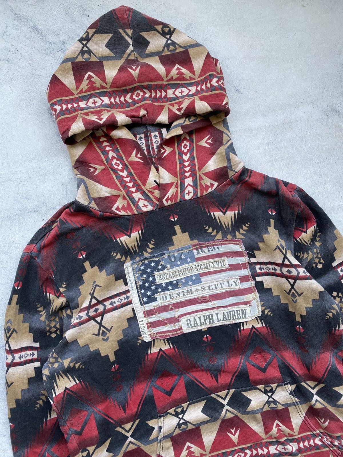 Denim & Supply Ralph Lauren Ralph Lauren Denim Supply Aztec Hoodie Size US M / EU 48-50 / 2 - 1 Thumbnail