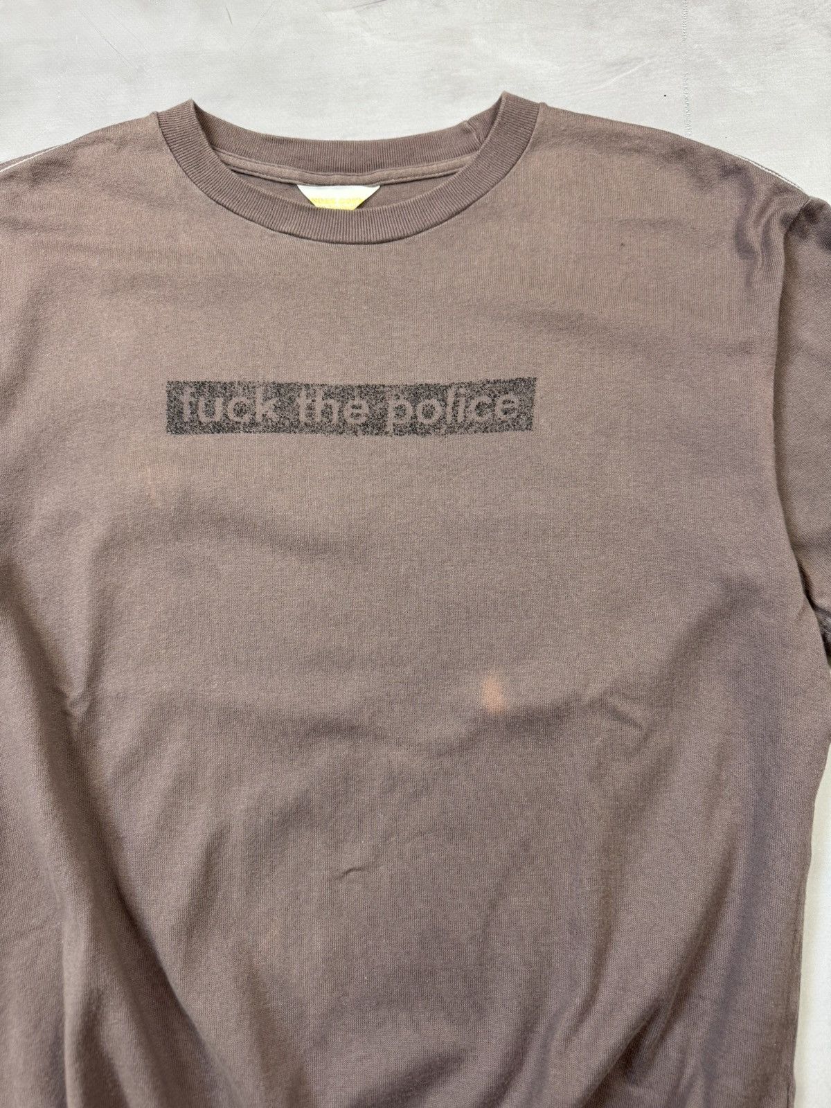 Undercover Ss1998 Undercover Wet Summer F*ck The Police Tee(Grey/M) Size US M / EU 48-50 / 2 - 6 Thumbnail