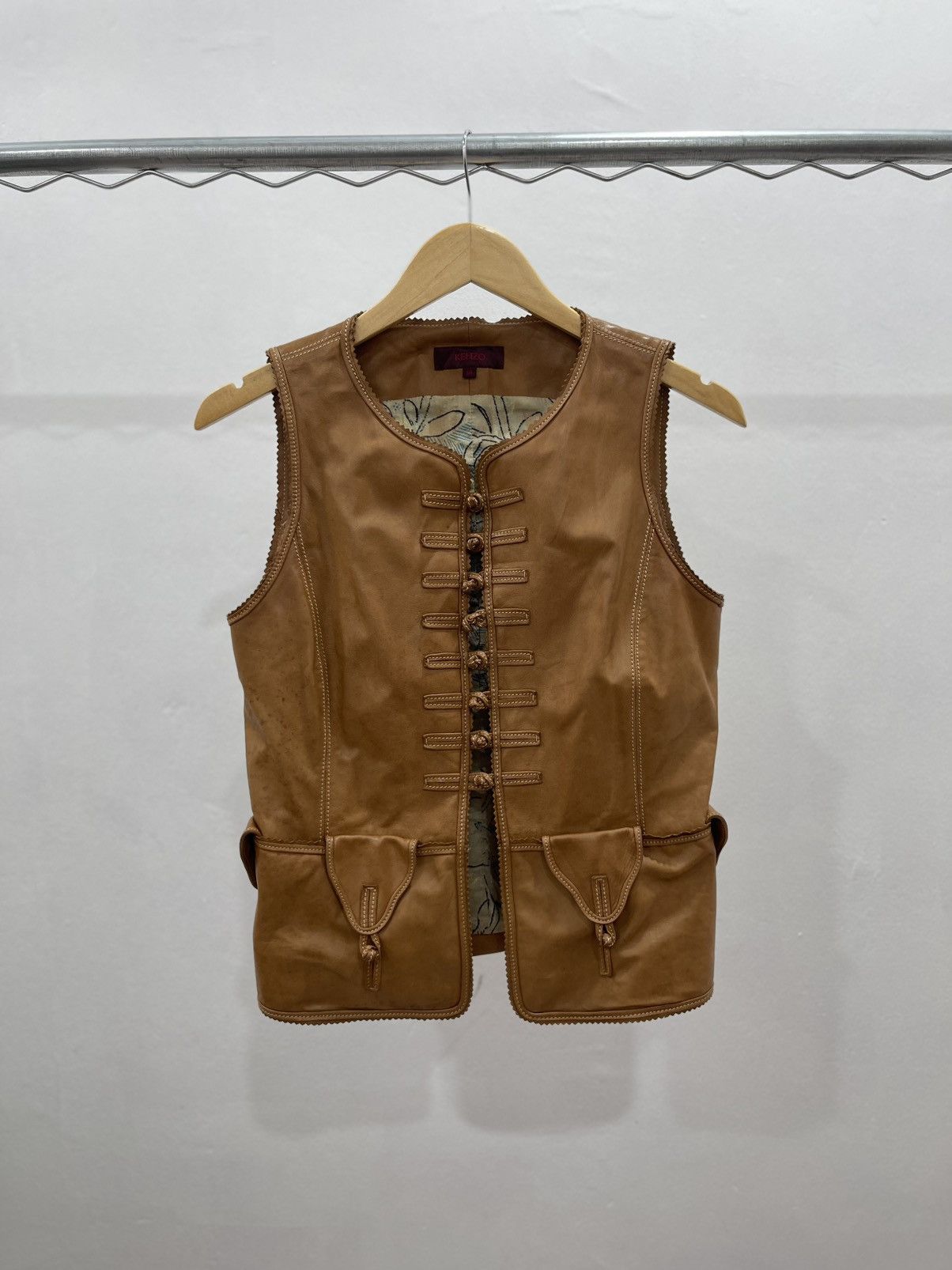 Kenzo Kenzo Vest Leather Size S / US 4 / IT 40 - 1 Thumbnail